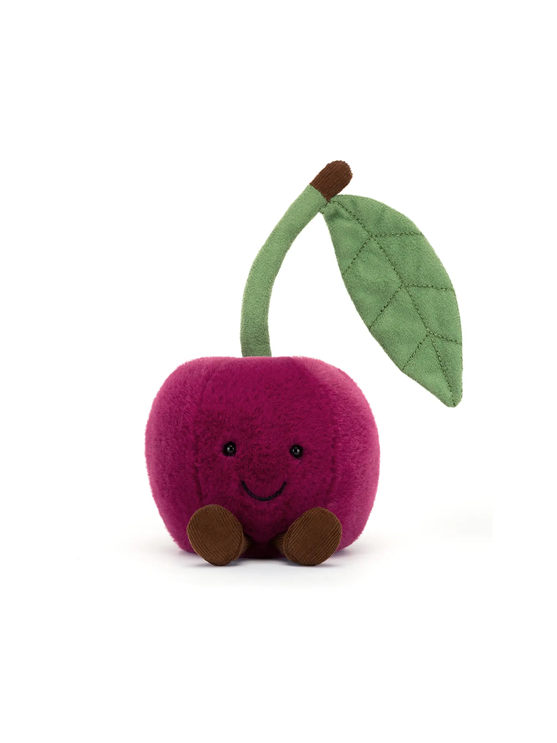 Jellycat-Stofftier 'Amuseables Cherry' - Artikel Vorderseite - Farbe: Rot