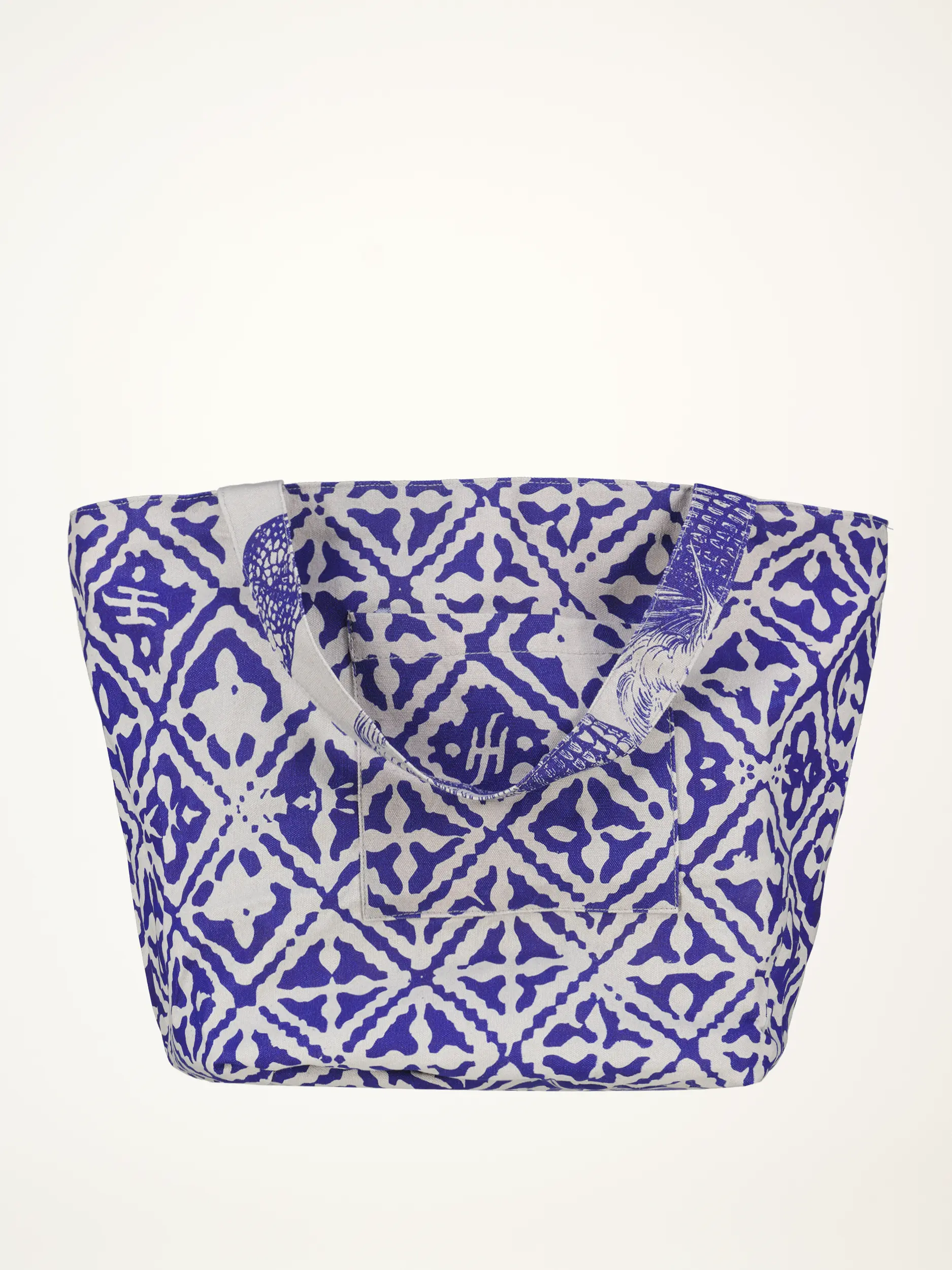 Canvas Wendetasche - Artikel Rückseite - Farbe: Blau