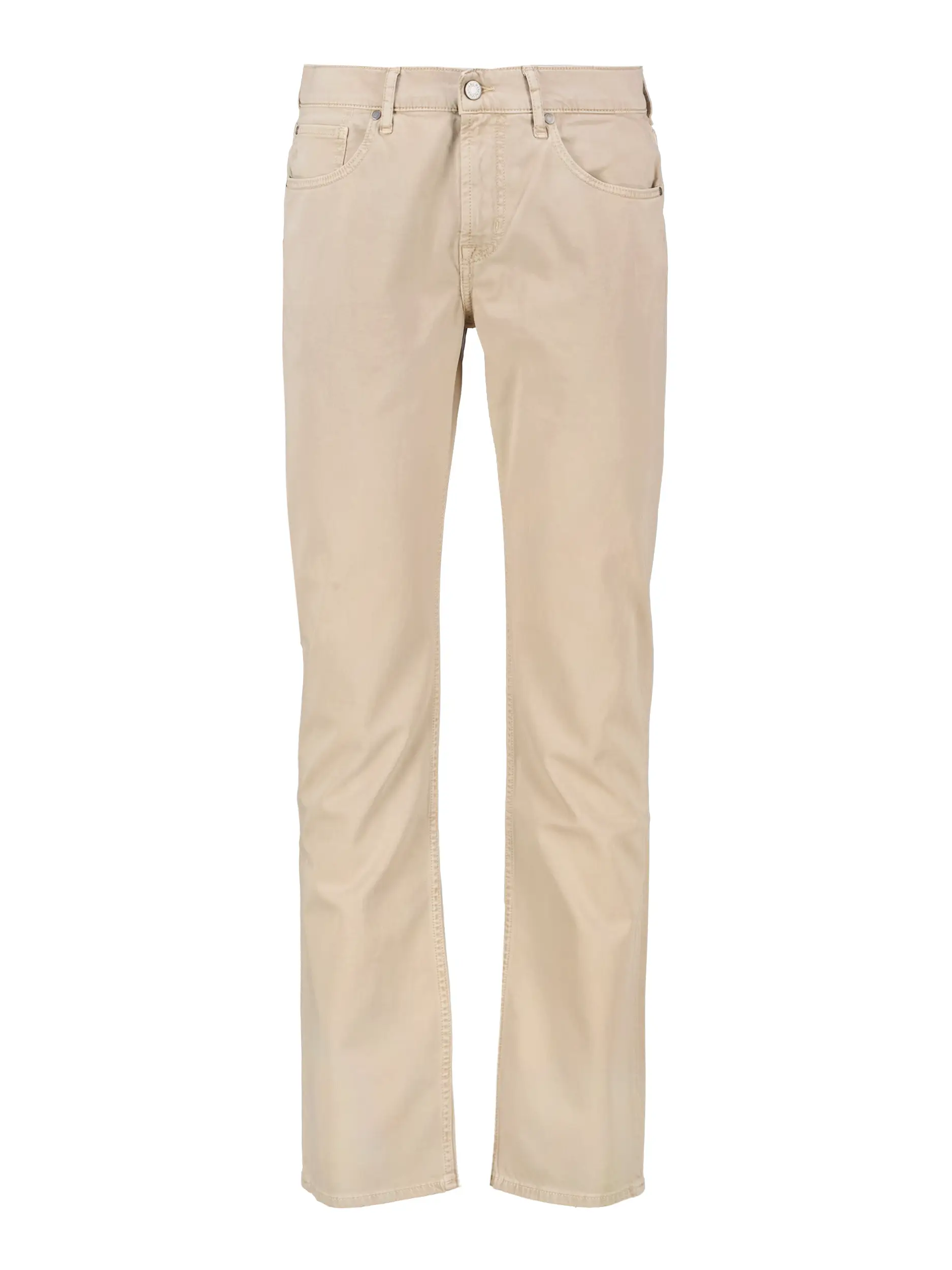 Mid Rise Straight Leg Hose  - Artikel Vorderseite - Farbe: Beige