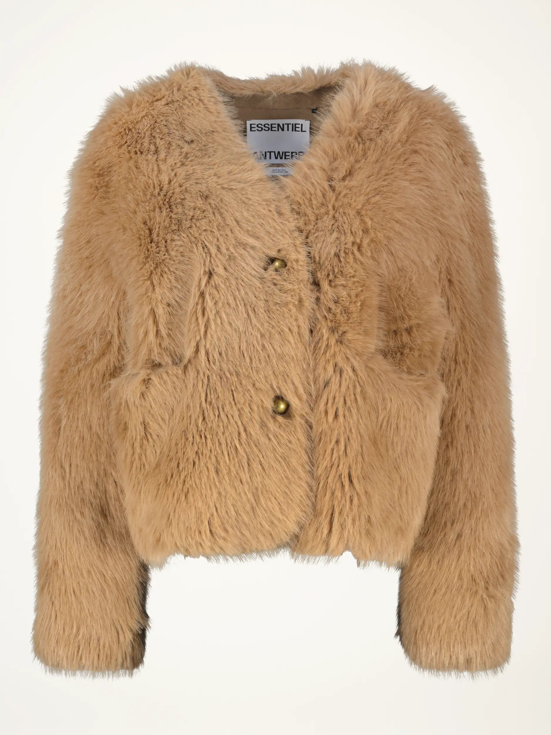 Jacke 'Ijacket' in Felloptik - Artikelansicht - Farbe: Braun