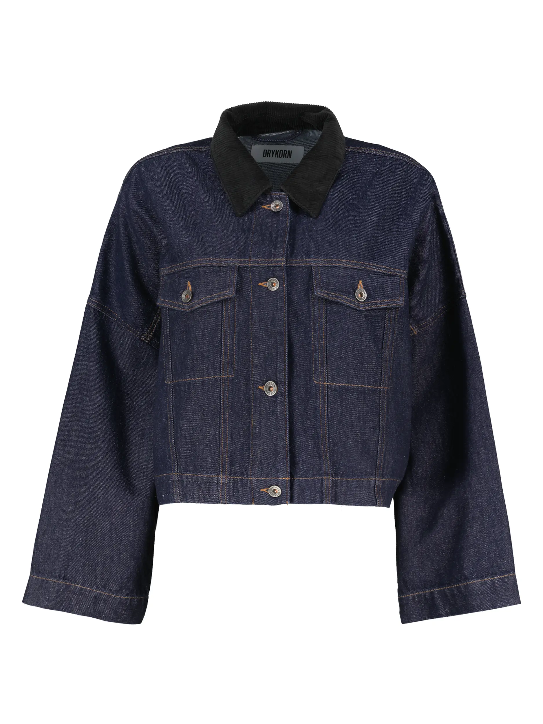 Oversized Jeansjacke 'Holbrooks' - Artikel Vorderseite - Farbe: Blau