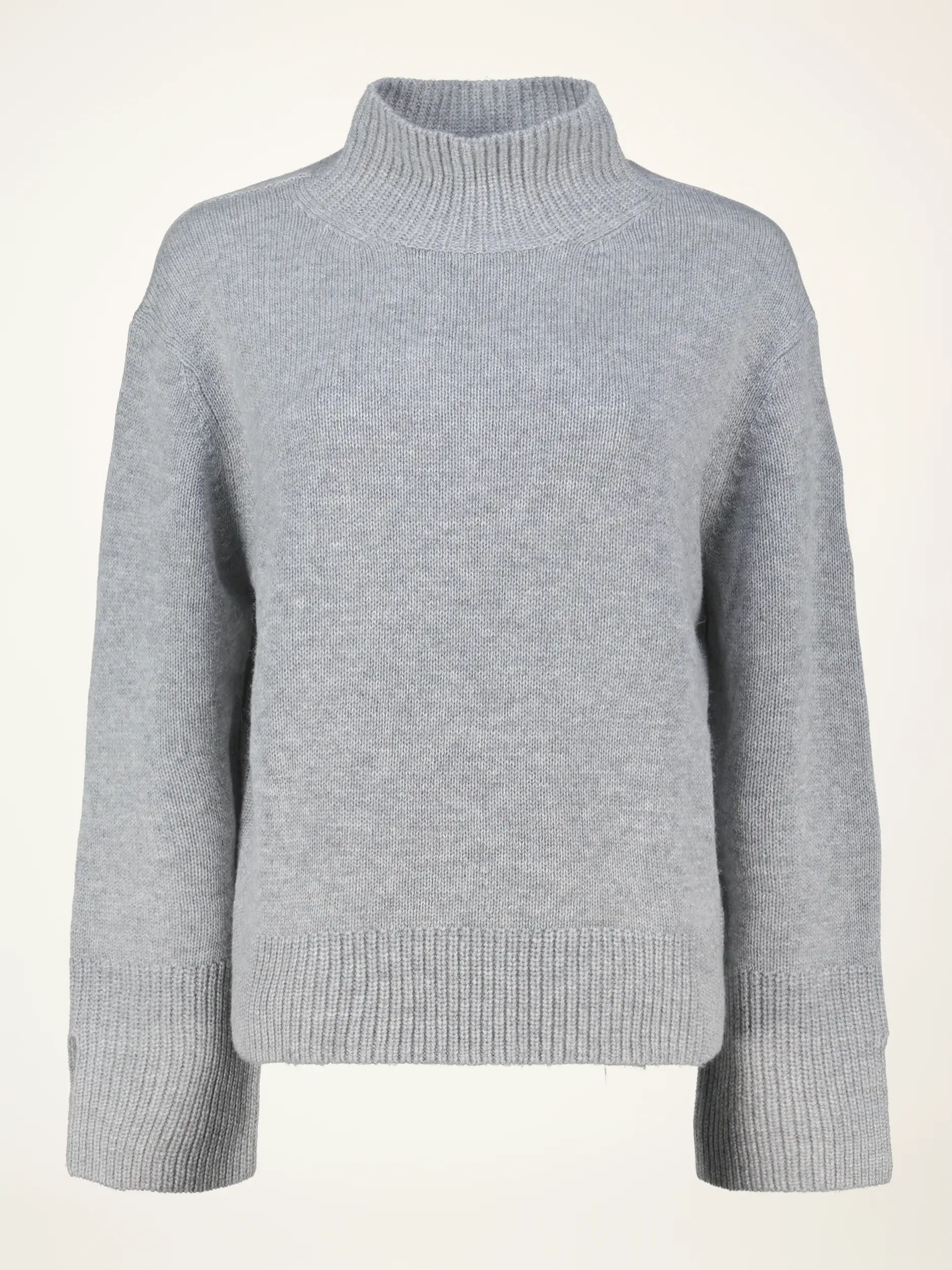 Pullover aus Wolle langarm - Artikelansicht - Farbe: Grau