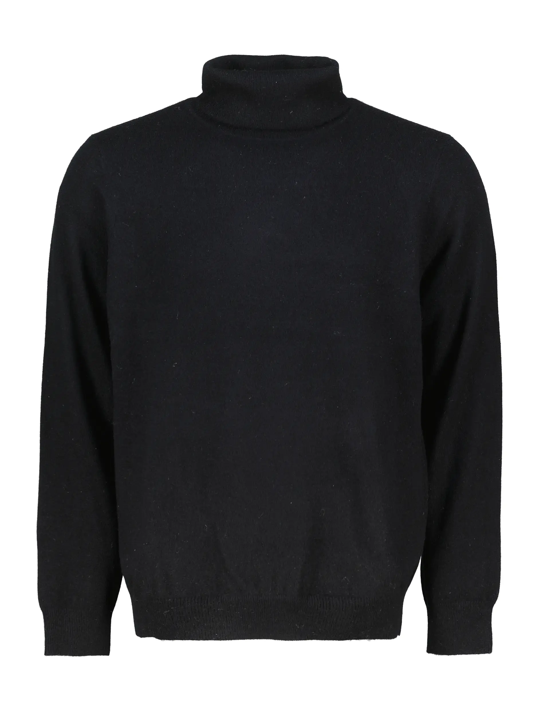 Rollkragenpullover aus Kaschmir langarm - Artikel Vorderseite - Farbe: Schwarz