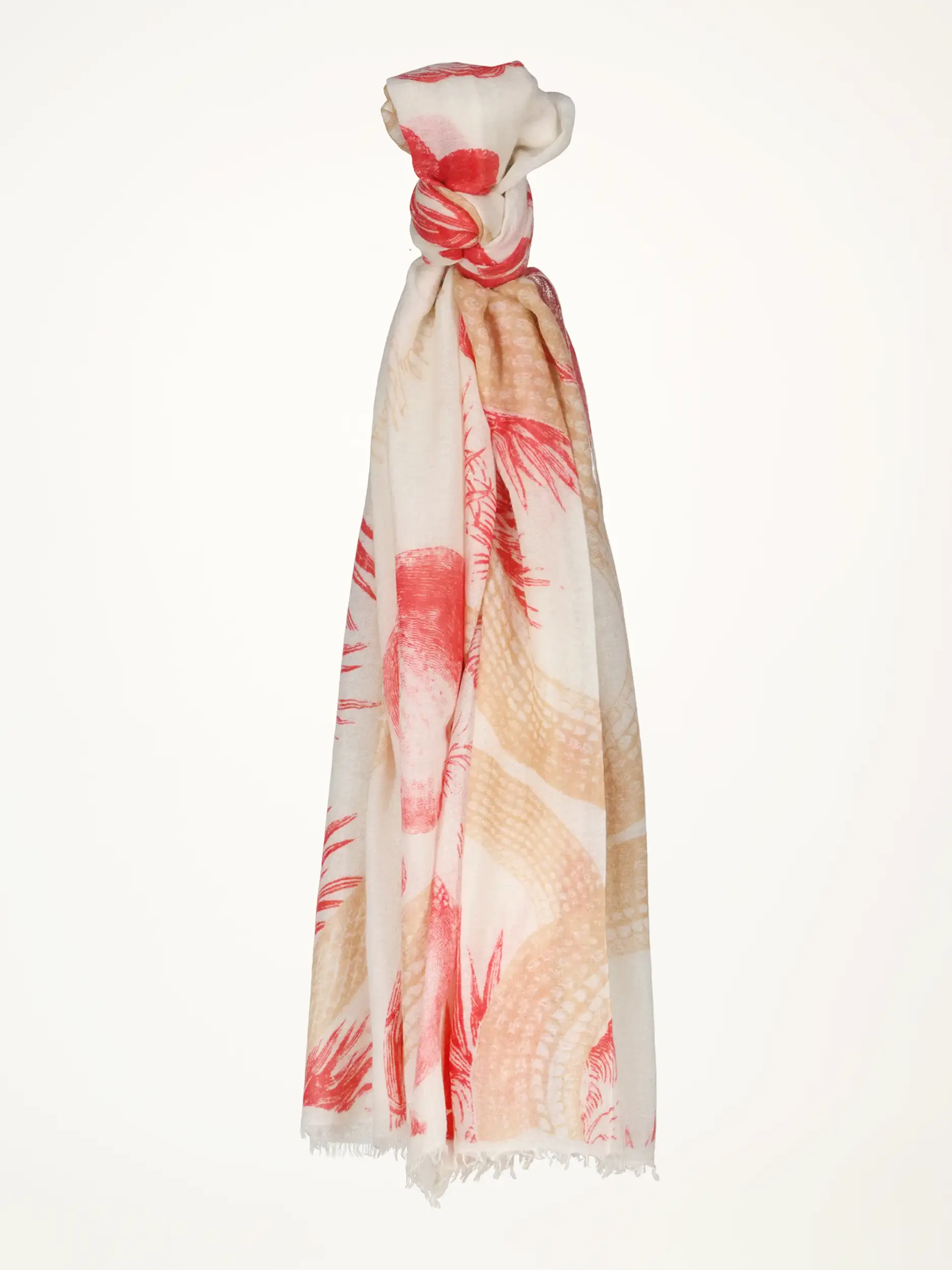 Kaschmirschal 'Garden Eden' - Artikelansicht - Farbe: Rot