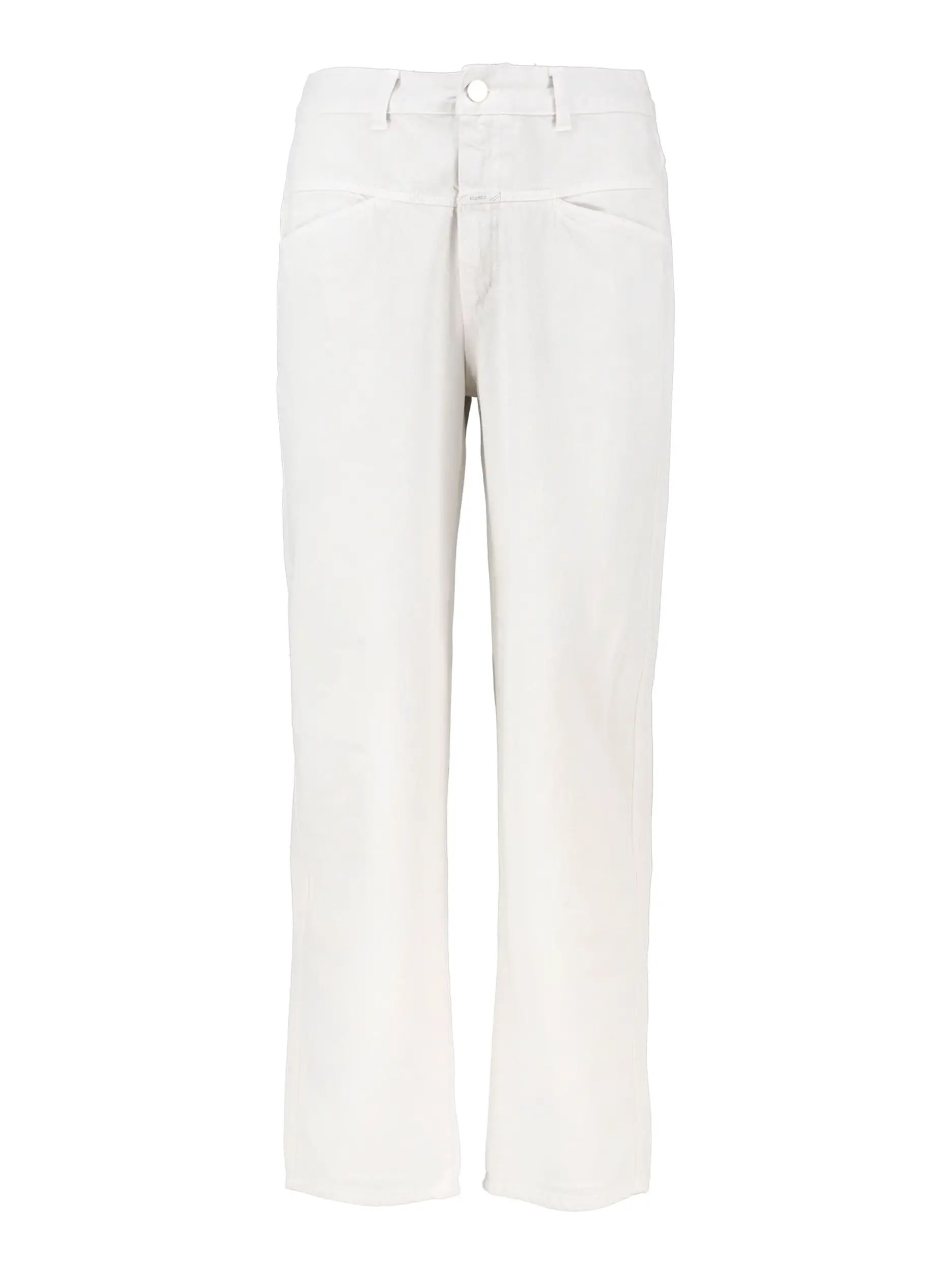 High Rise Jeans 'Pedal Pusher' - Artikel Vorderseite - Farbe: Creme