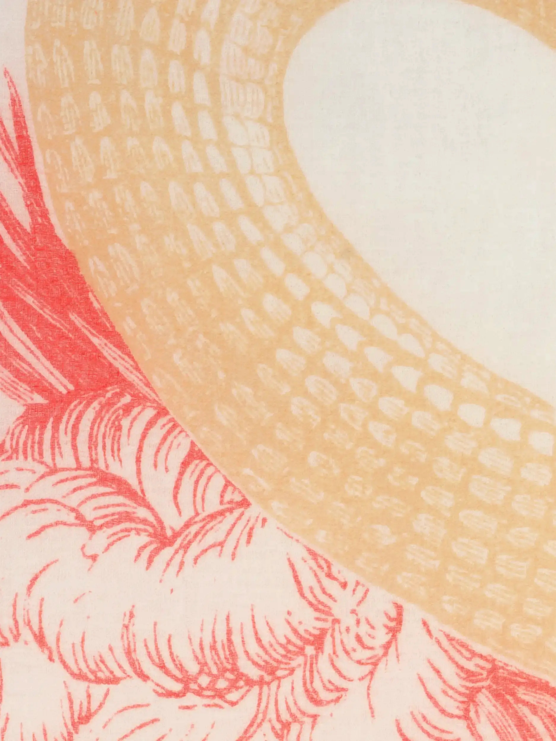 Kaschmirschal 'Garden Eden' - Artikel weitere Detailansicht 1 - Farbe: Rot