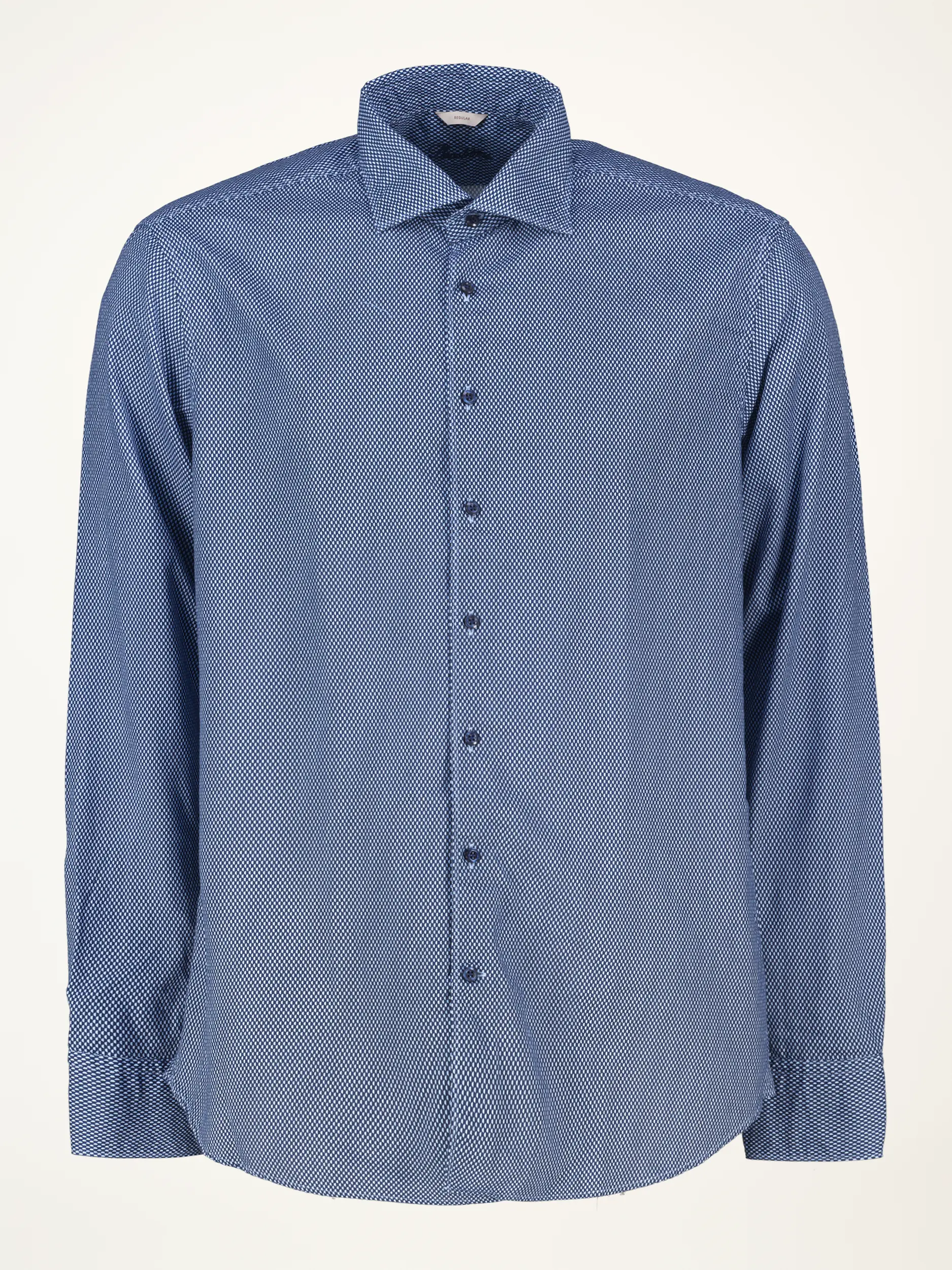 Hemd mit Kentkragen langarm - Artikelansicht - Farbe: Blau