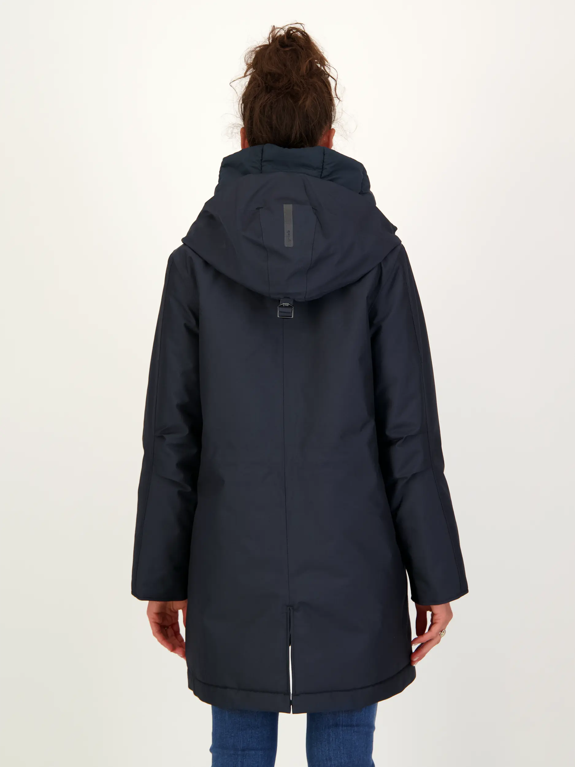 Jacke 'Ivy' - Artikel Rückseite getragen von einem Modell - Farbe: Blau