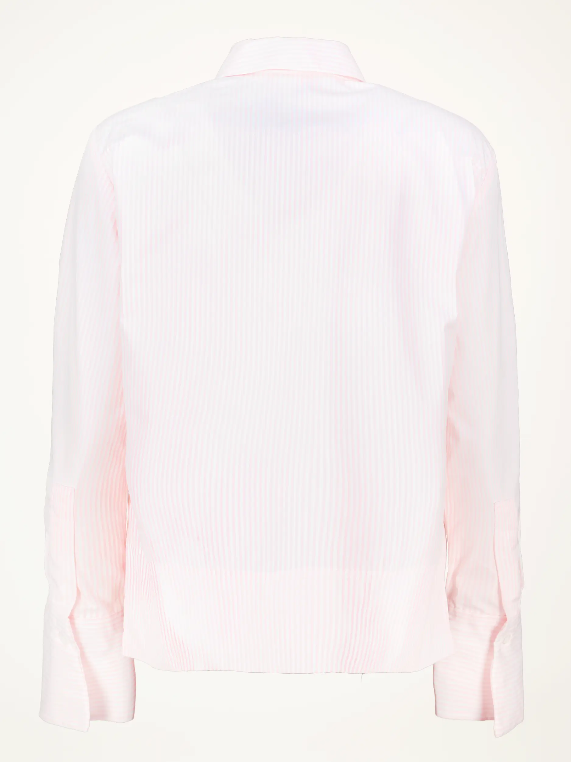 Gestreifte Baumwollbluse  - Artikel Rückseite - Farbe: Rosa&Pink