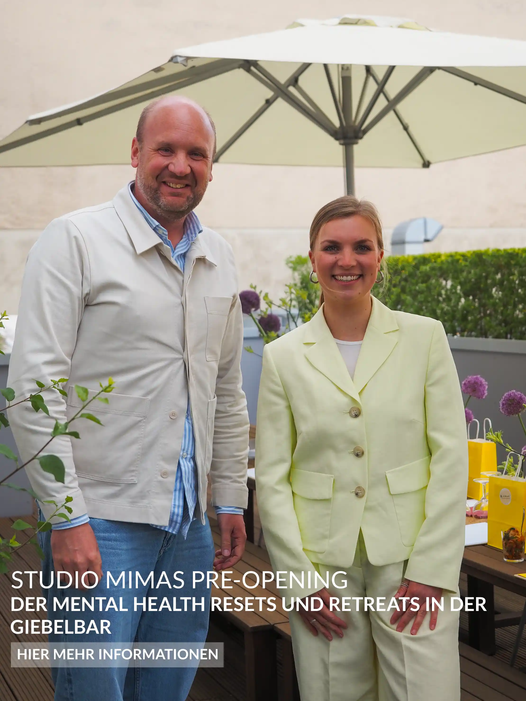 Studio Mimas Pre-Opening der Mental Health Resets und Retreats in der GiebelBar