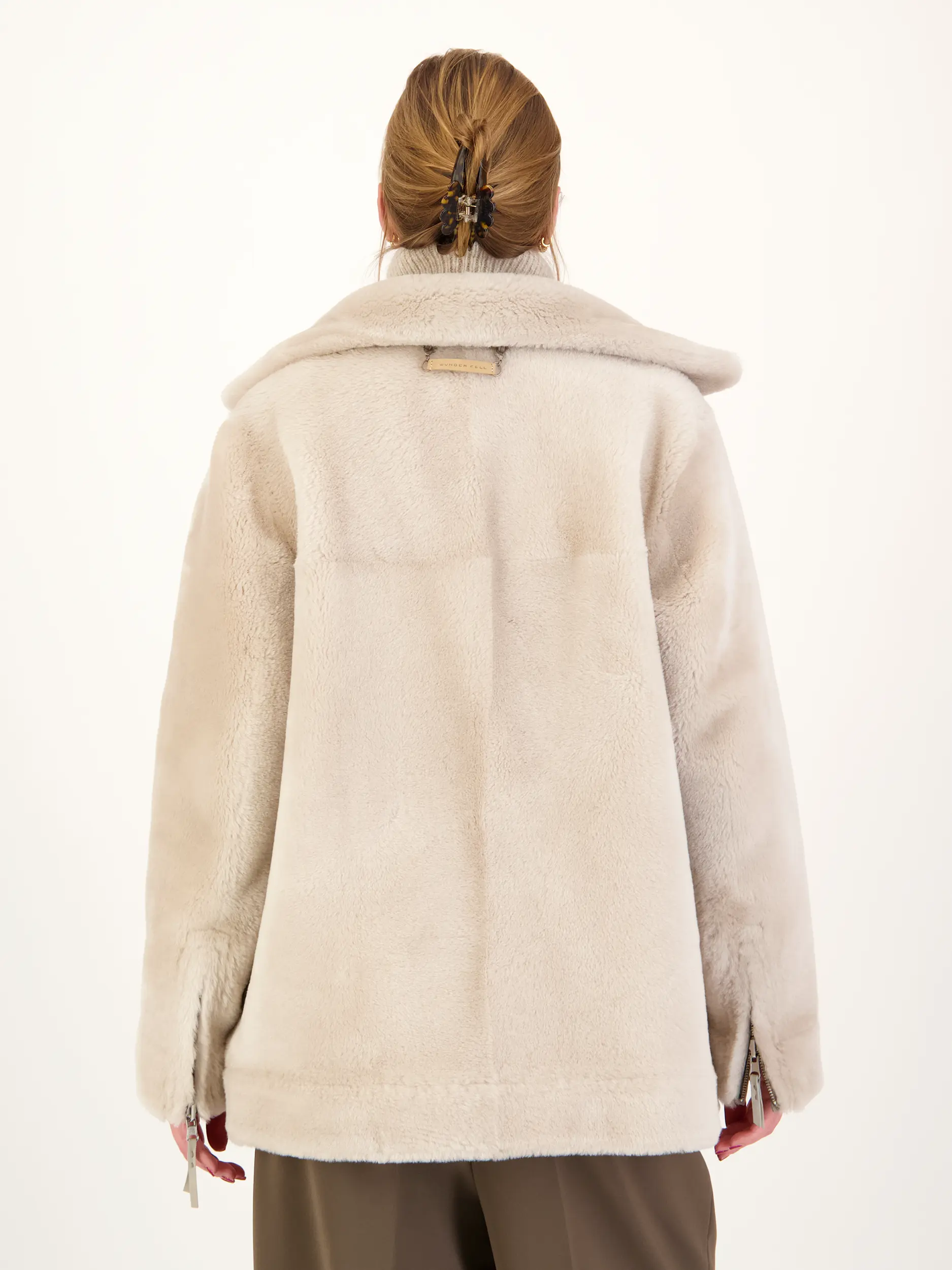 Lammfelljacke 'Rider' - Artikel weitere Detailansicht 1 - Farbe: Braun