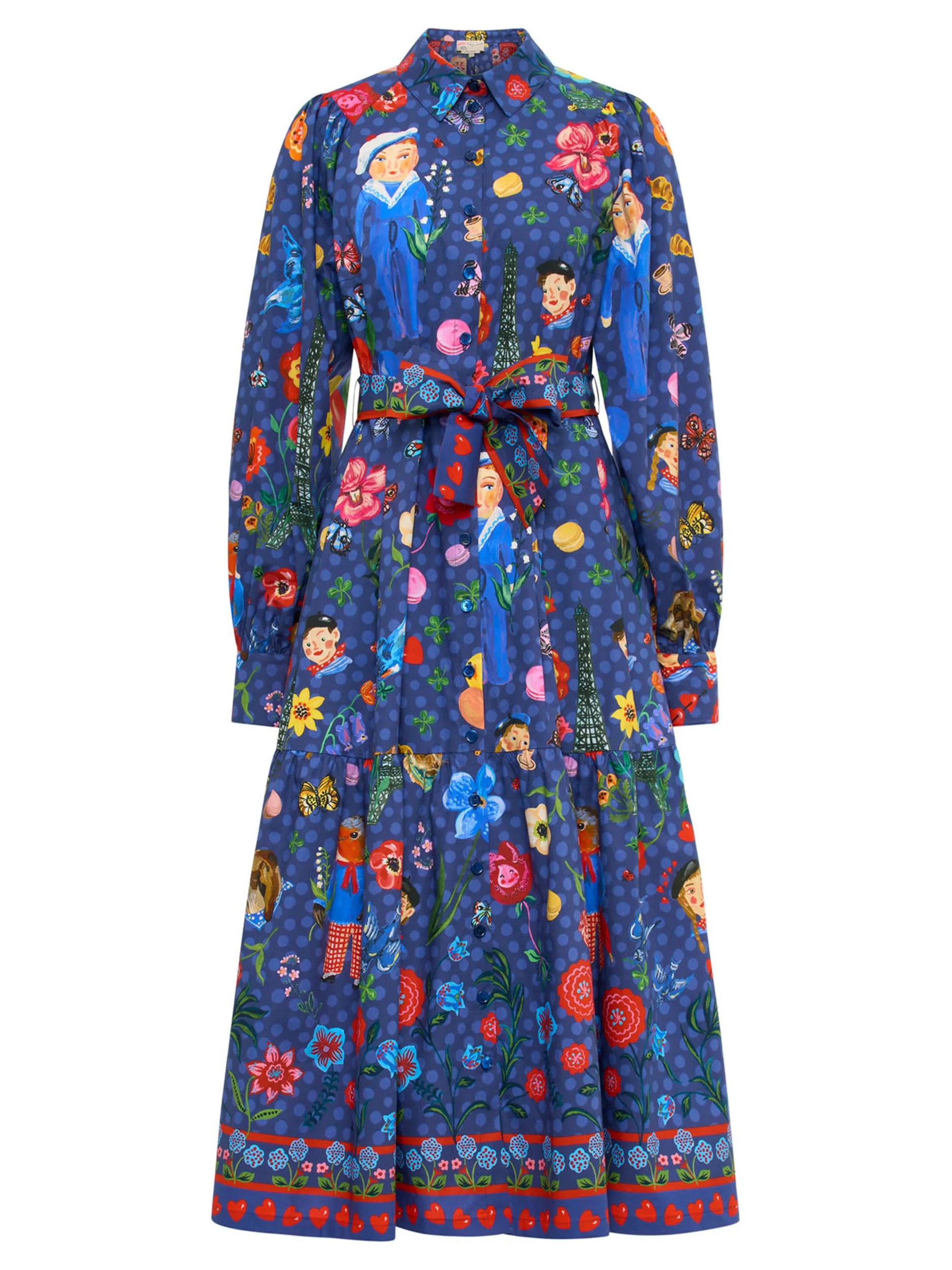 Maxikleid - Artikel Vorderseite - Farbe: Blau