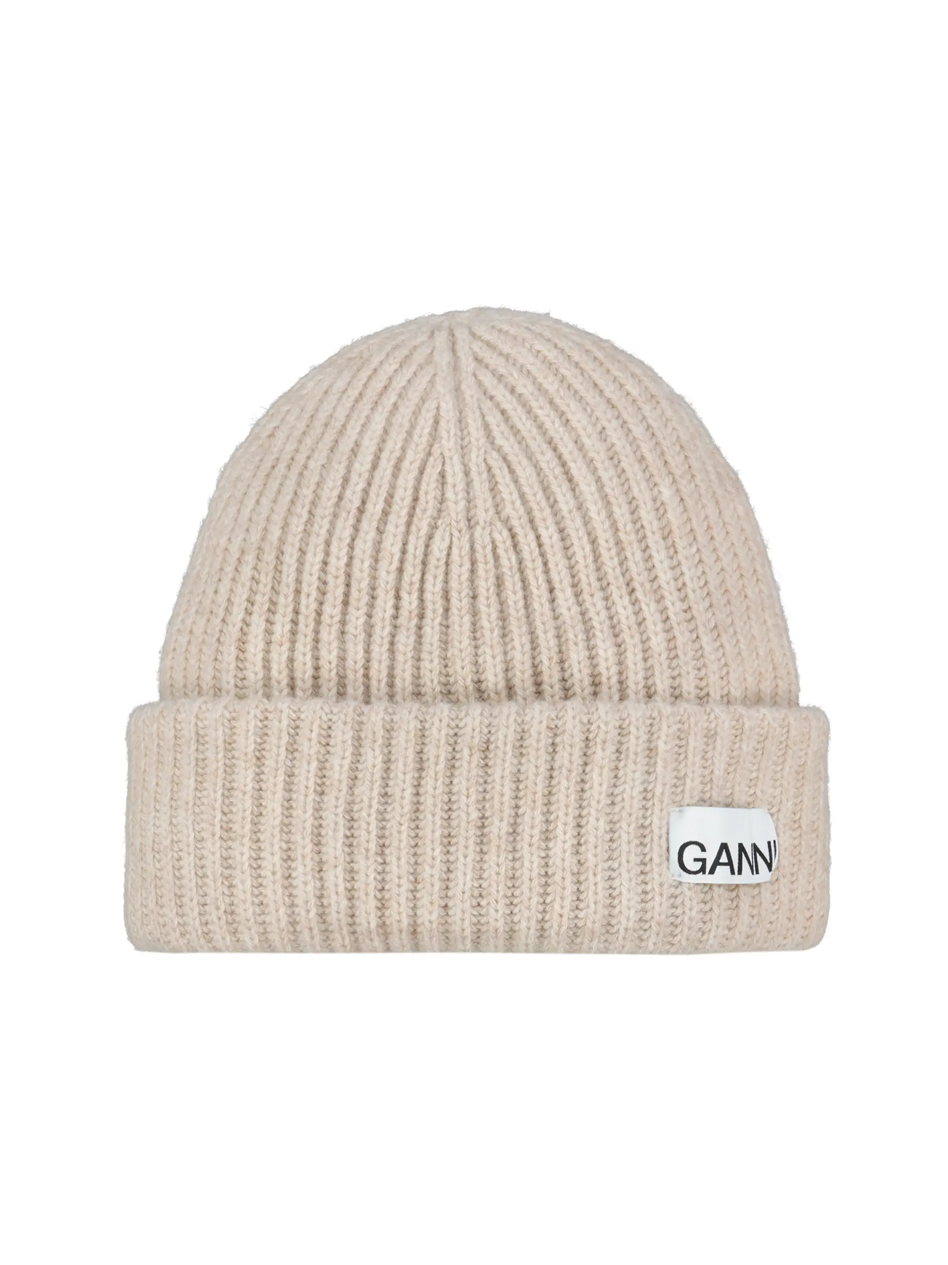 Mütze mit Logo-Patch - Artikel Vorderseite - Farbe: Beige