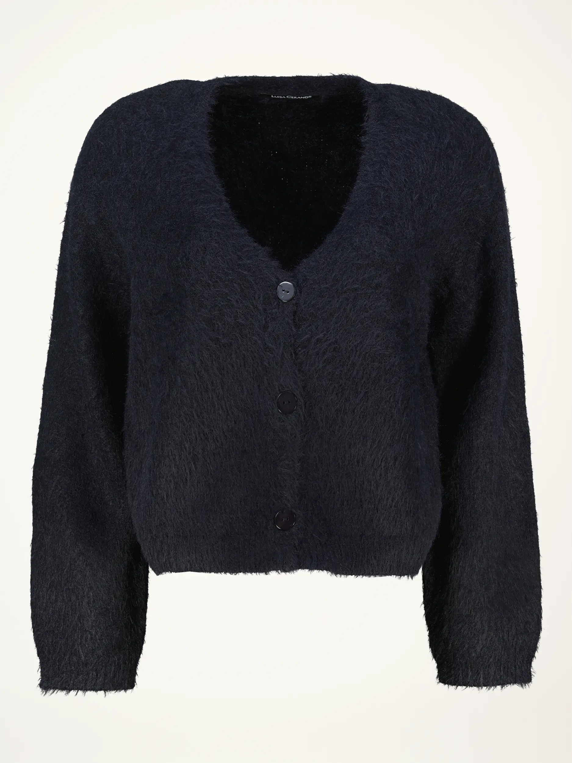 Strickjacke aus Wolle - Artikelansicht - Farbe: Schwarz