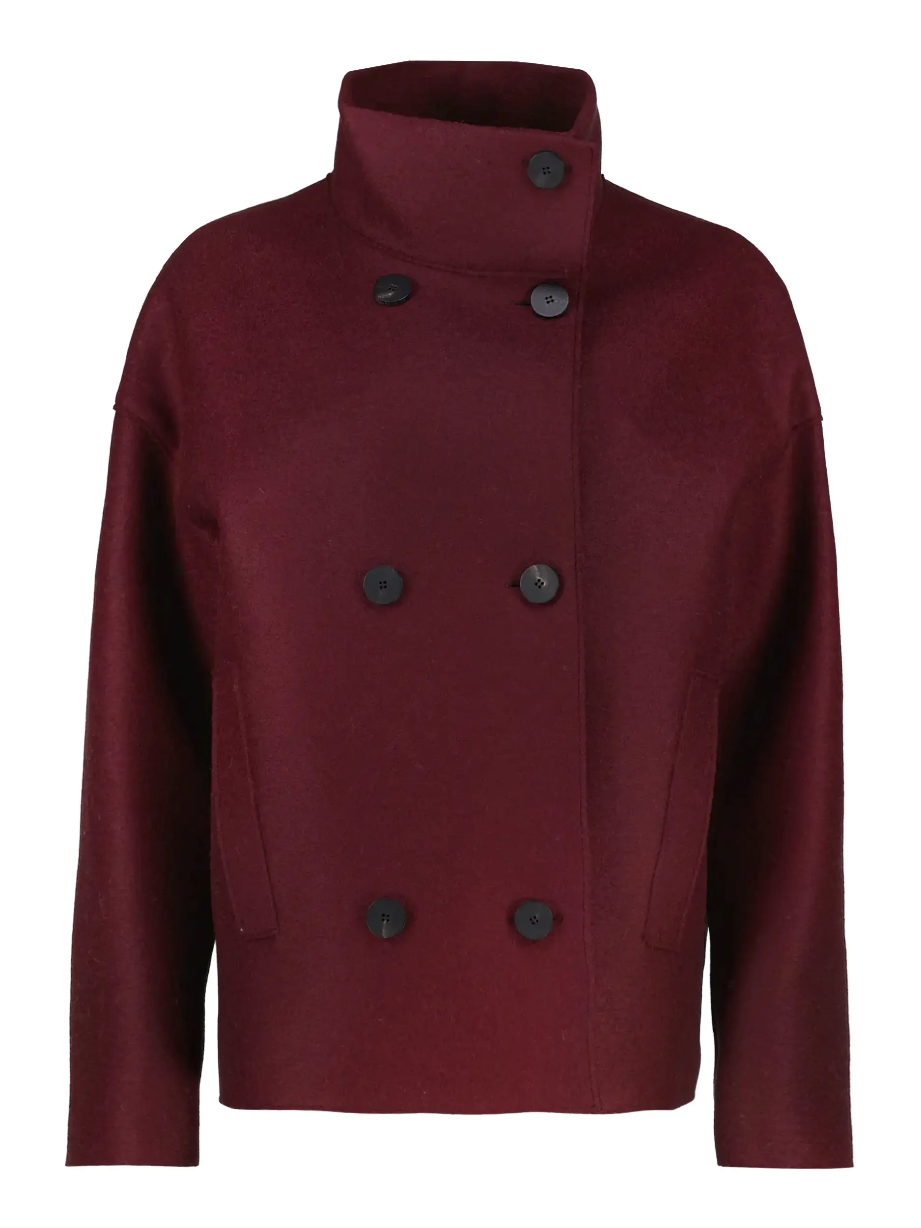 Cabanjacke aus Wolle - Artikel Vorderseite - Farbe: Rot