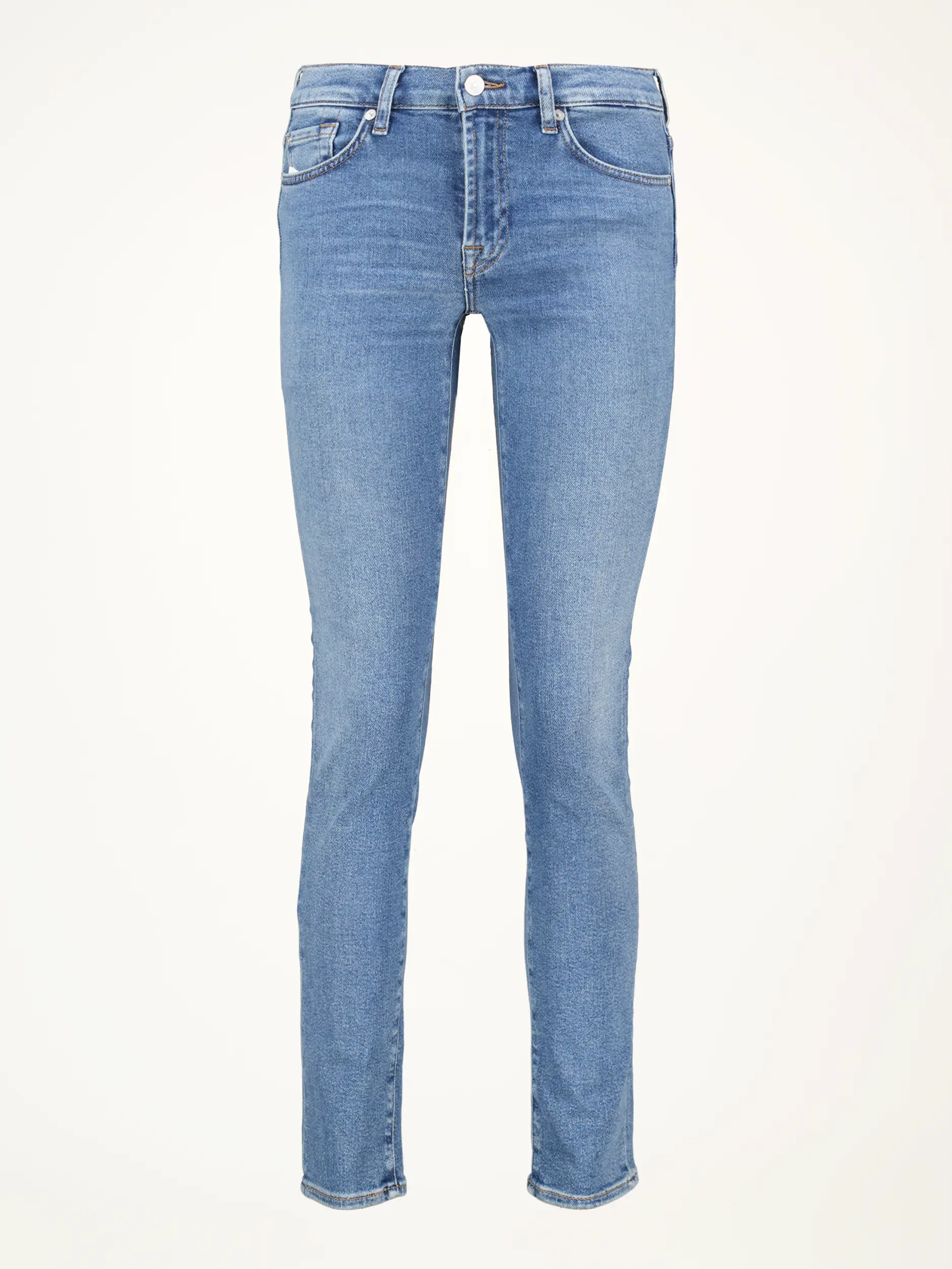 Mid Rise Slim Fit Jeans 'Roxanne' - Artikelansicht - Farbe: Blau