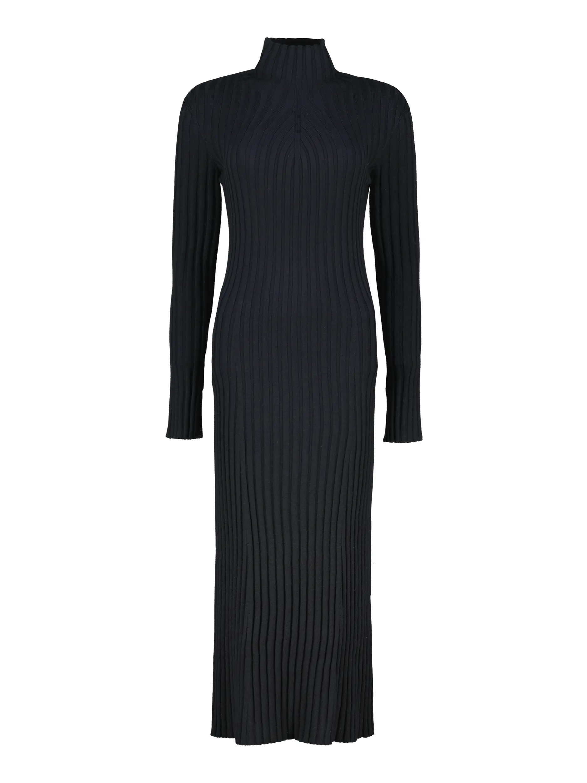 Maxi Strickkleid 'Folas' - Artikel Vorderseite - Farbe: Schwarz