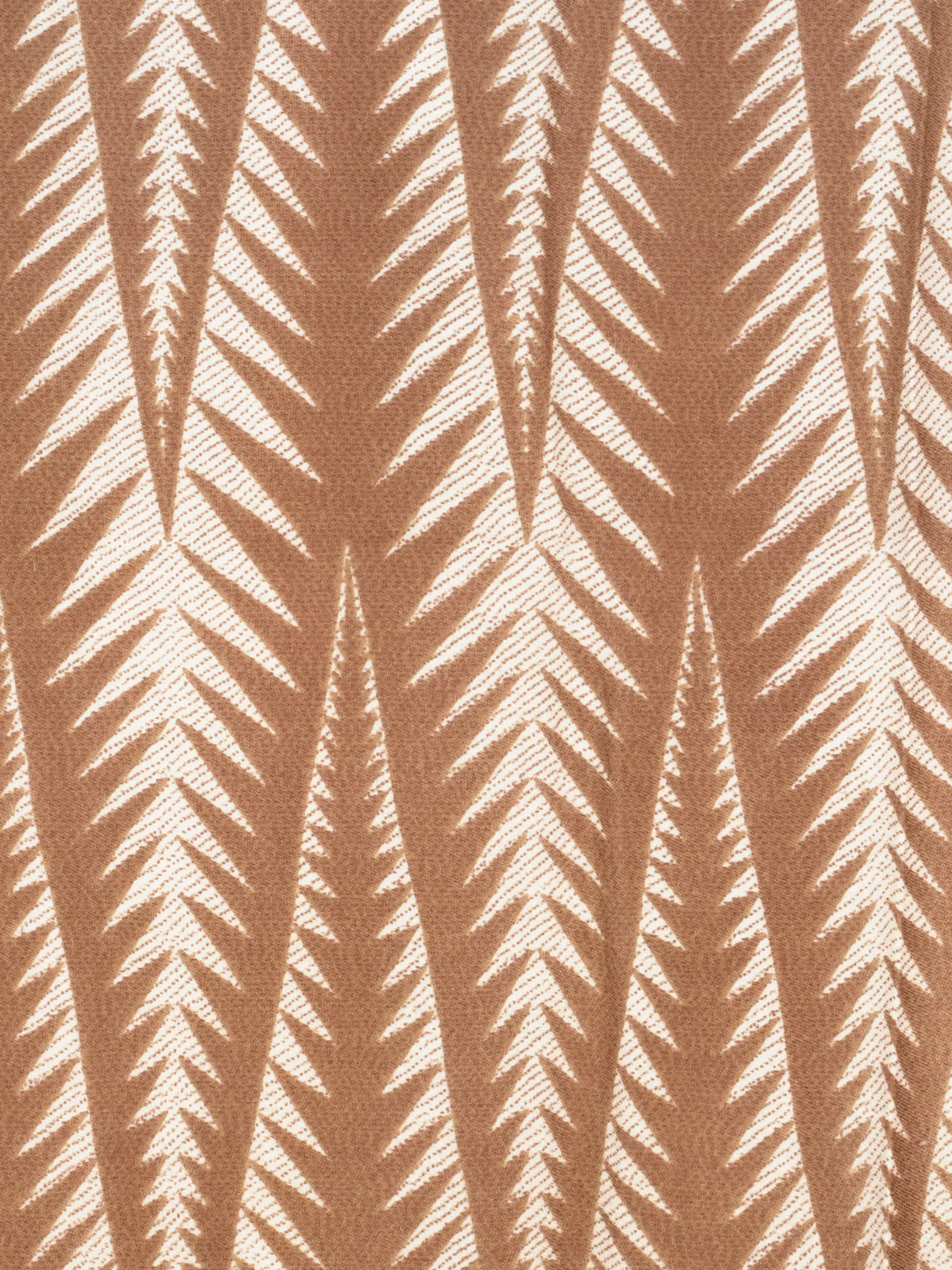 Gemustertes Tuch 'Narn' aus Kaschmir - Artikel weitere Detailansicht 1 - Farbe: Braun