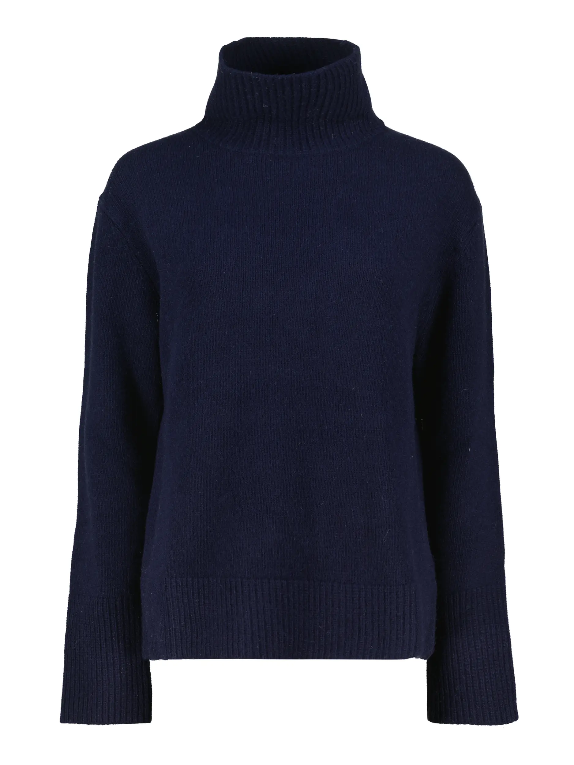 Pullover 'Anemone' aus Wolle langarm - Artikel Vorderseite - Farbe: Blau