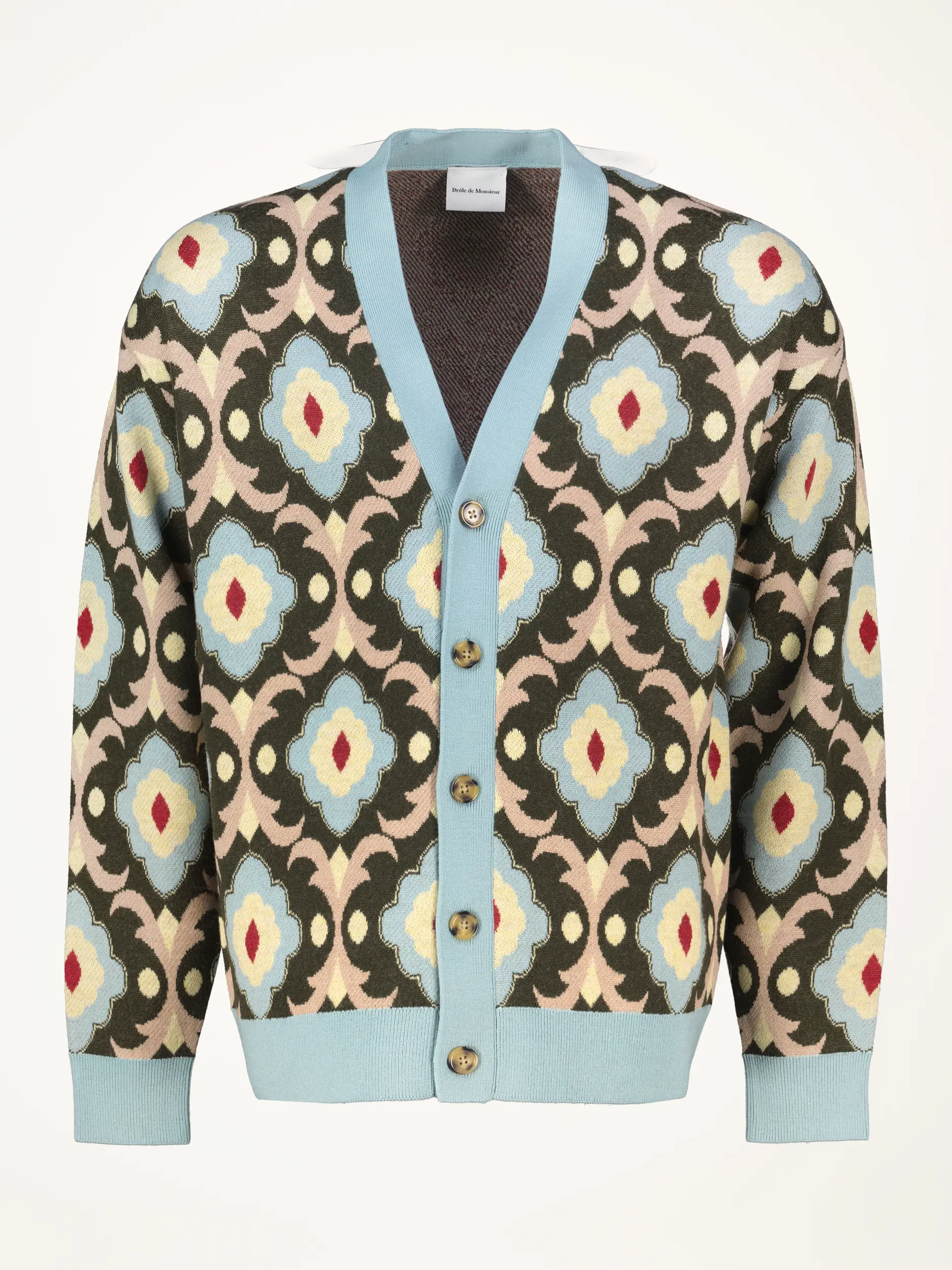 Strickjacke aus Merinowolle - Artikelansicht - Farbe: Grün Strickjacke aus Merinowolle - Artikelansicht - Farbe: Grün