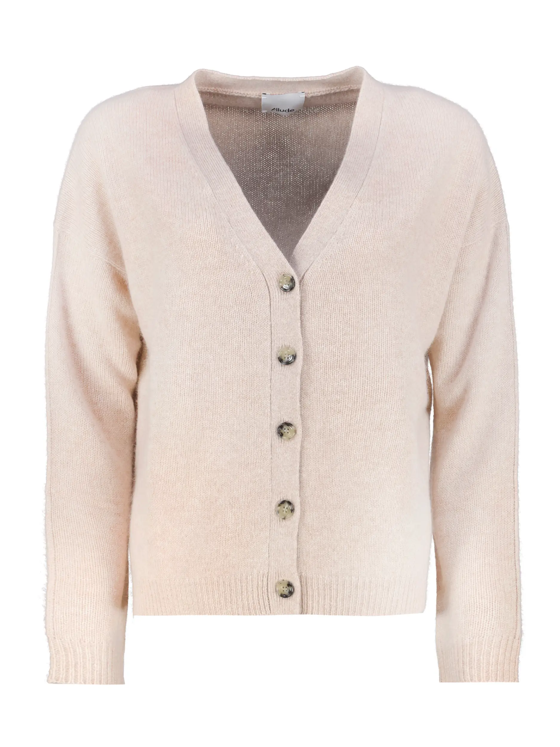 Strickjacke aus Kaschmir - Artikel Vorderseite - Farbe: Beige