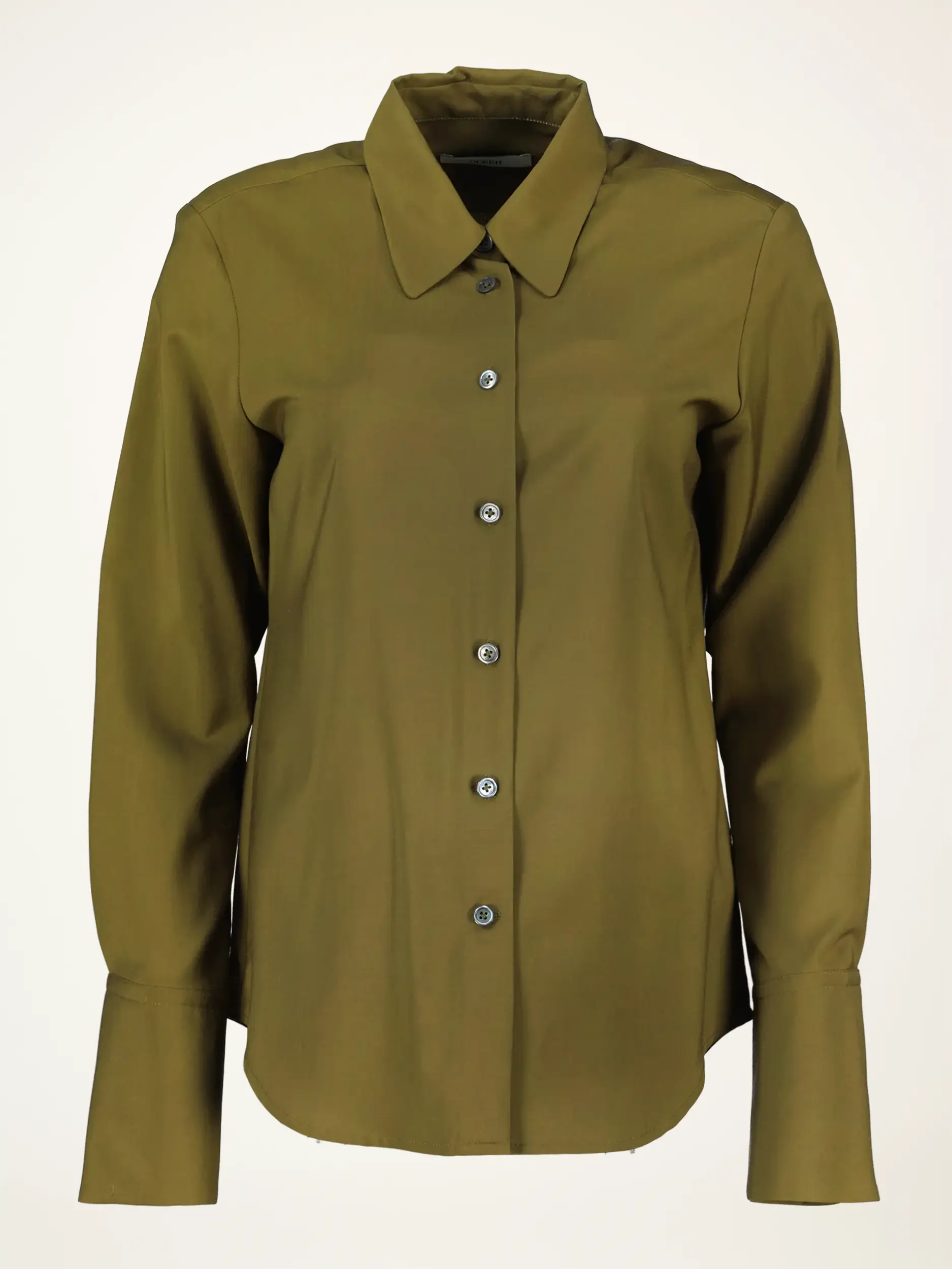 Bluse aus Wolle langarm - Artikelansicht - Farbe: Grün Bluse aus Wolle langarm - Artikelansicht - Farbe: Grün