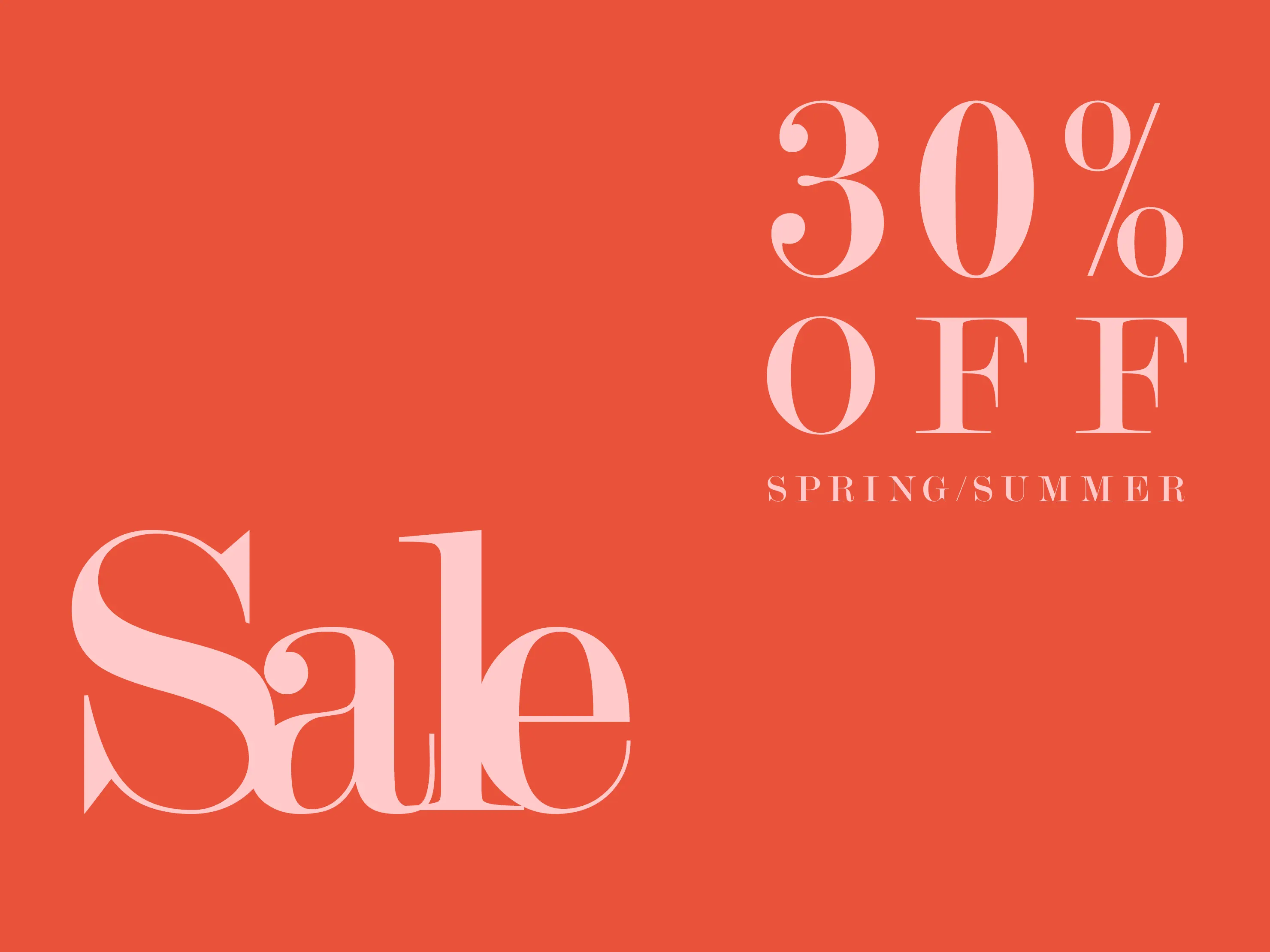 Hier den allgemeinen Summer Sale 30% zu allen Kategorien anzeigen lassen
