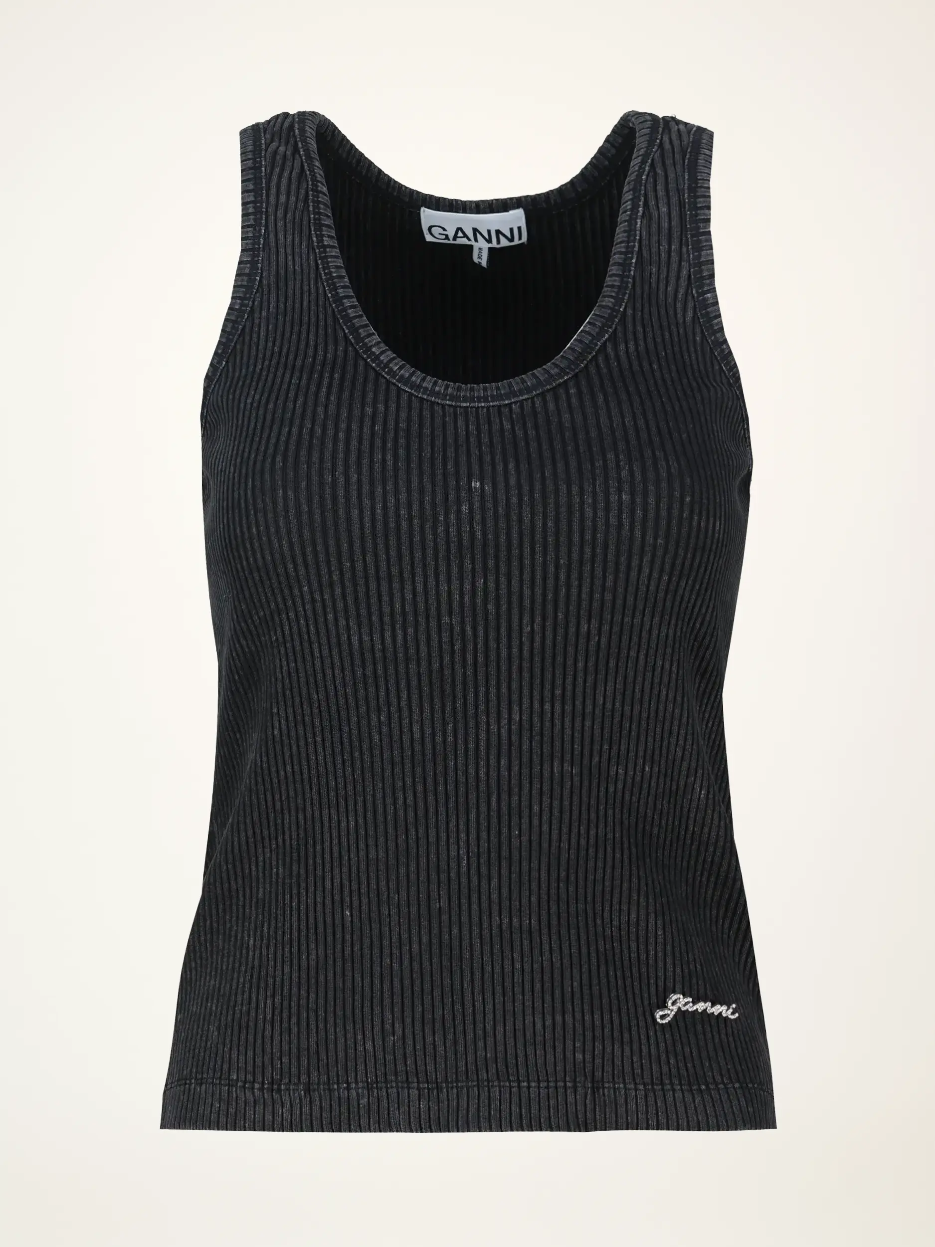 Rippstricktop - Artikelansicht - Farbe: Grau Rippstricktop - Artikelansicht - Farbe: Grau