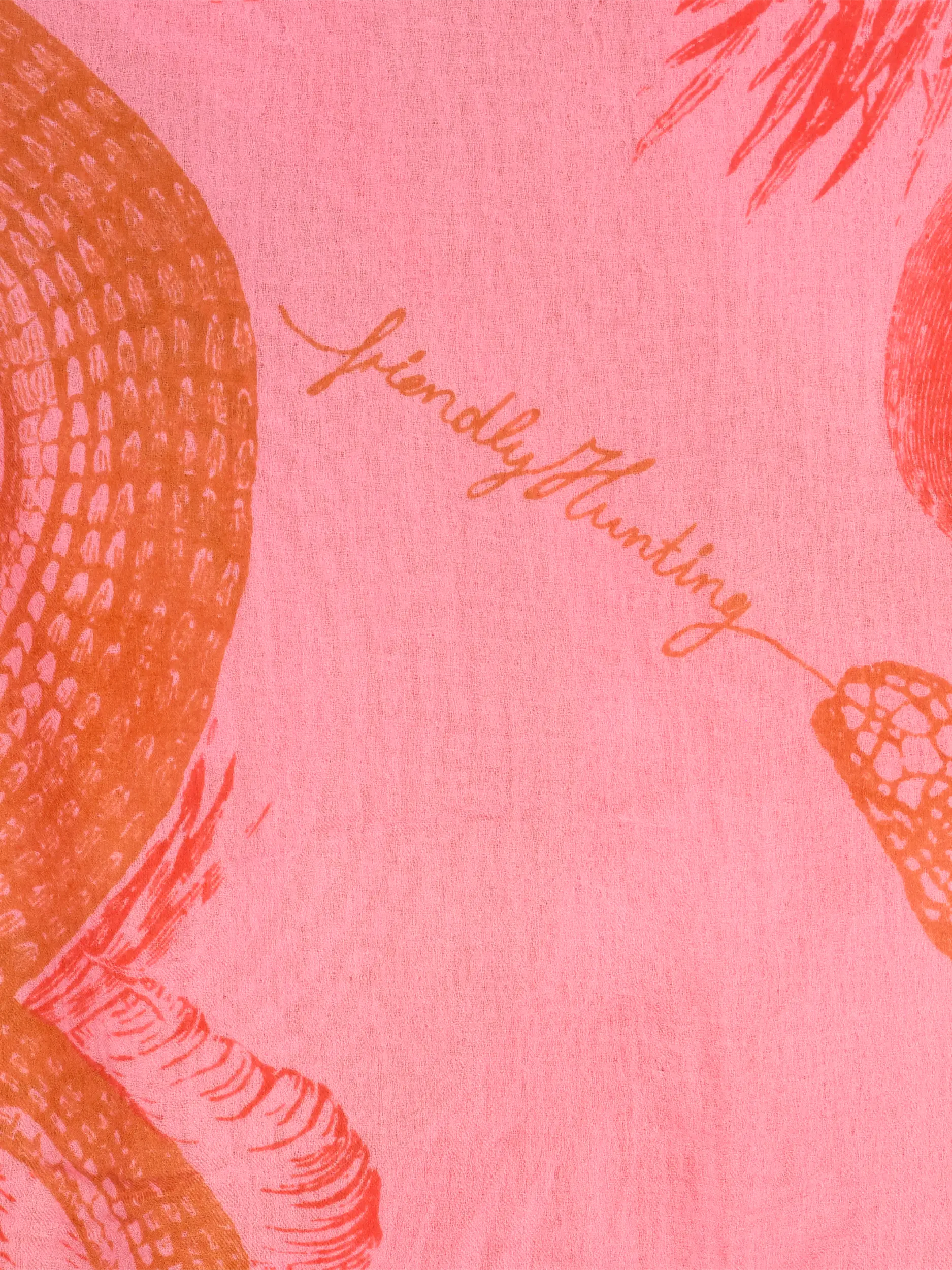 Kaschmirschal 'Garden Eden' - Artikel Rückseite - Farbe: Rosa&Pink