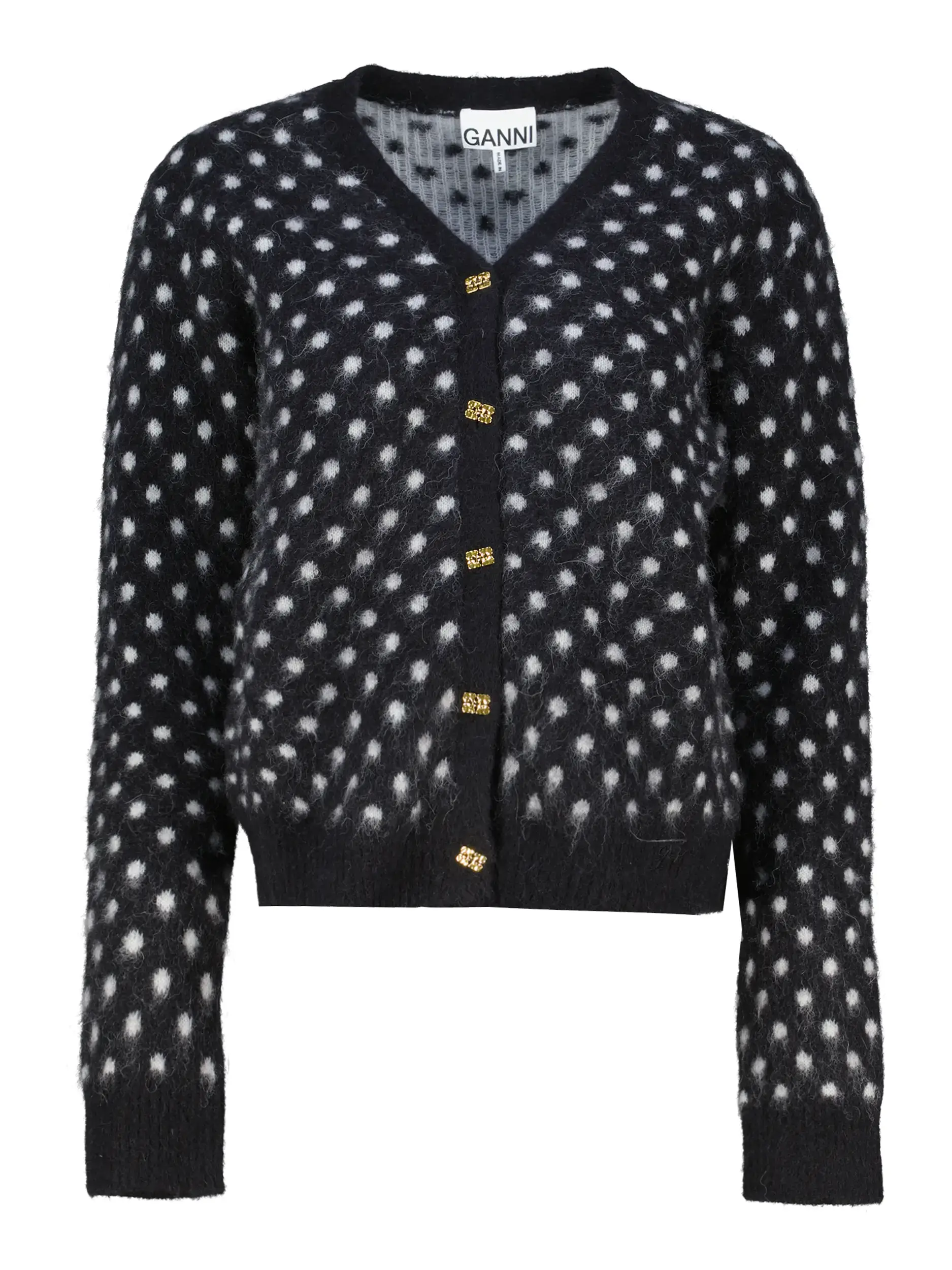 Strickjacke  - Artikel Vorderseite - Farbe: Schwarz