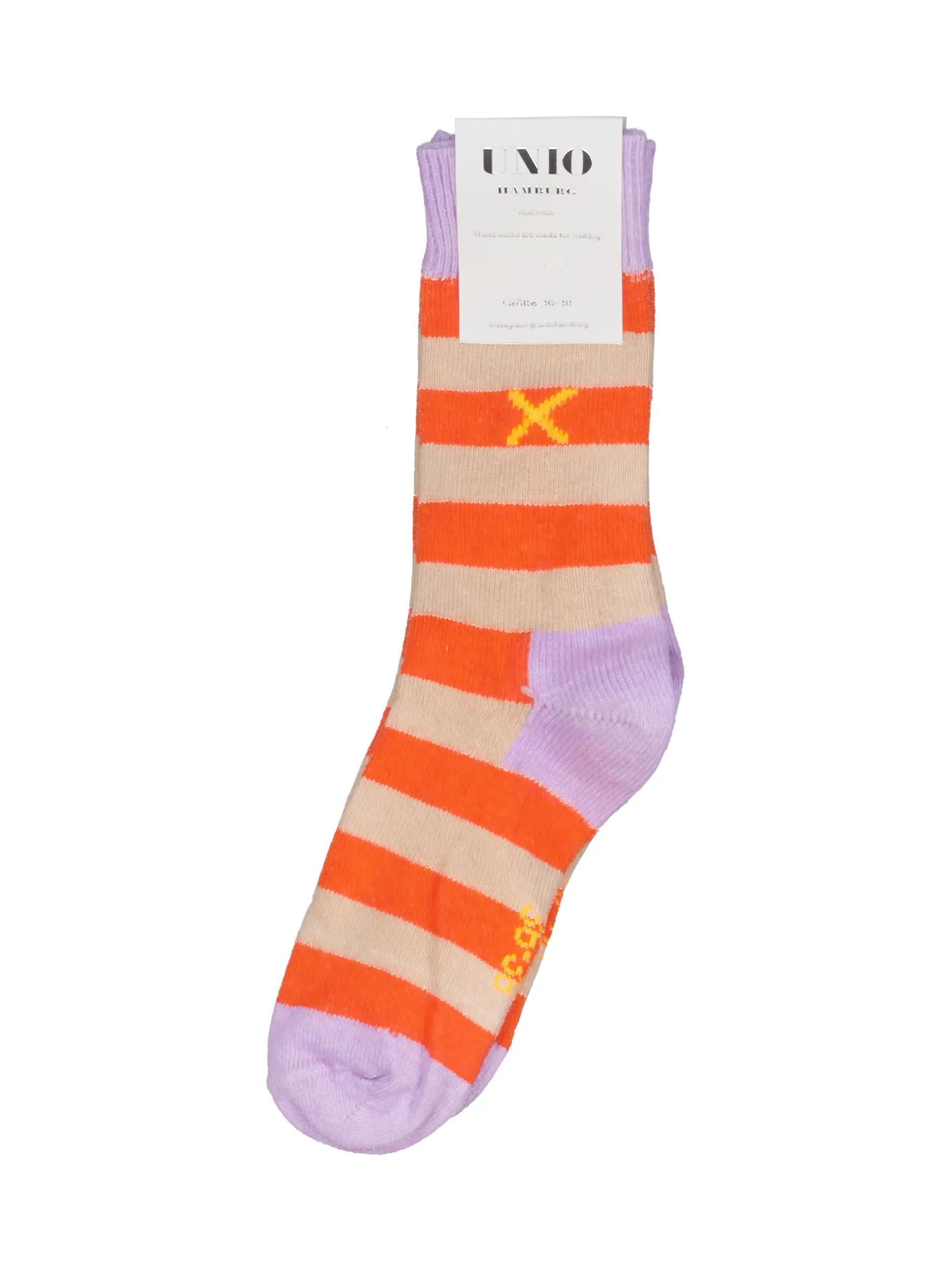 Socken 'Cosy' - Artikel Vorderseite - Farbe: Orange