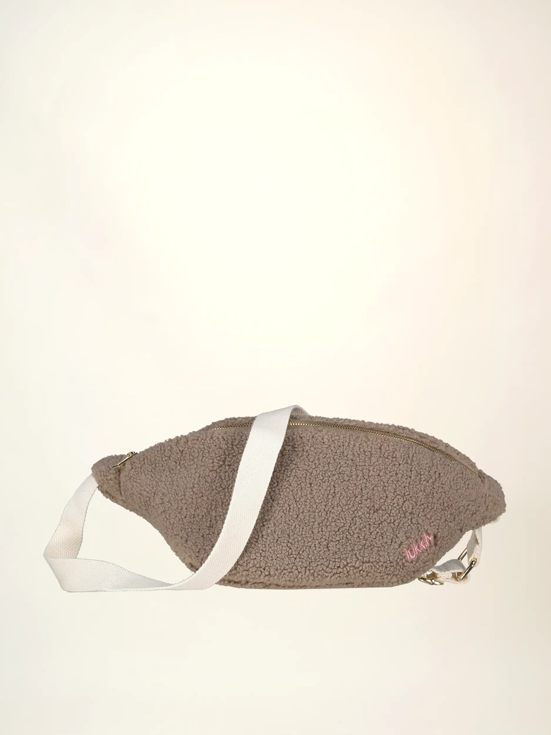 Bauchtasche aus Teddyfell - Artikelansicht - Farbe: Beige Bauchtasche aus Teddyfell - Artikelansicht - Farbe: Beige