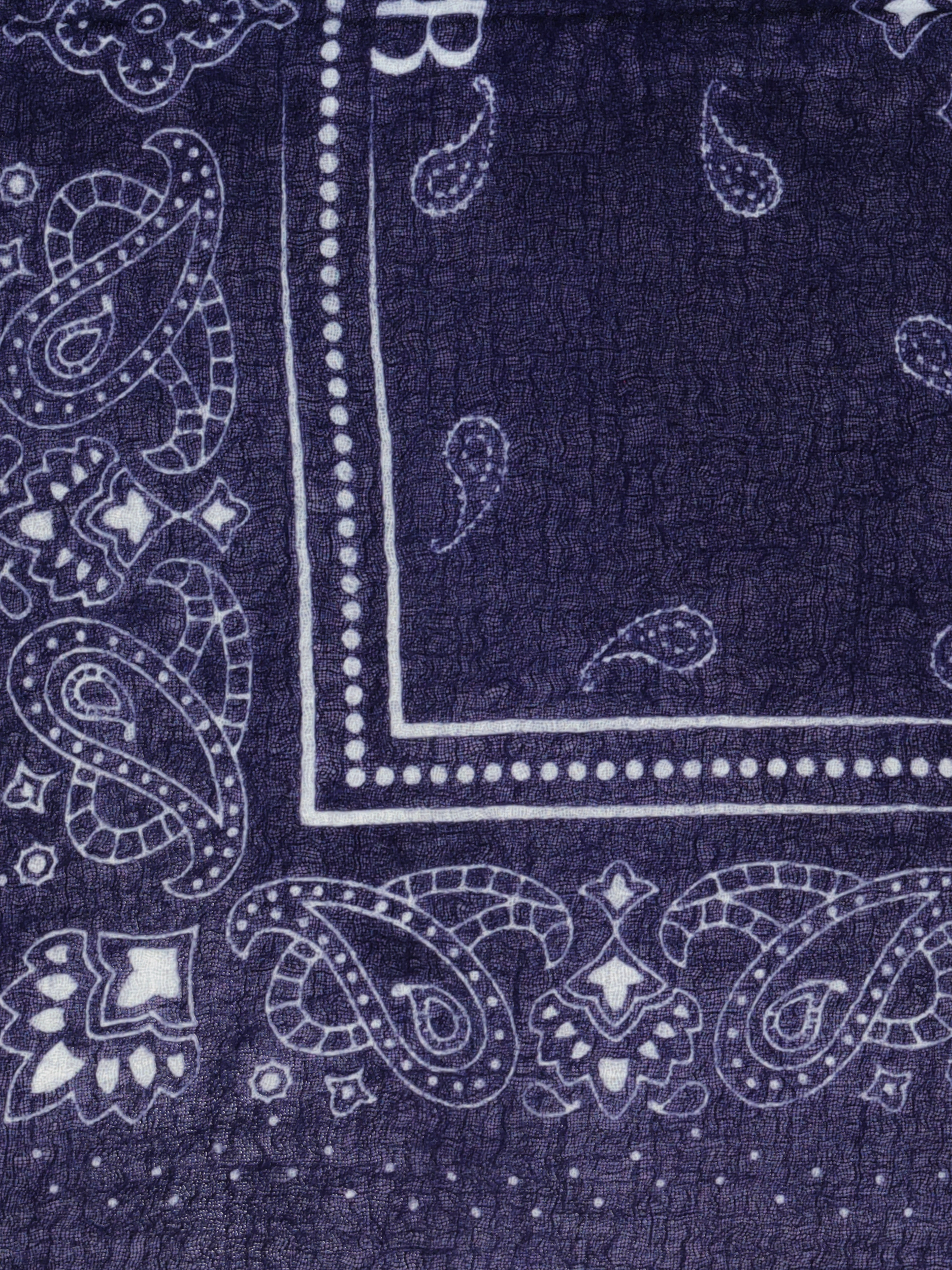 Tuch aus Kaschmir - Artikel weitere Detailansicht 1 - Farbe: Blau