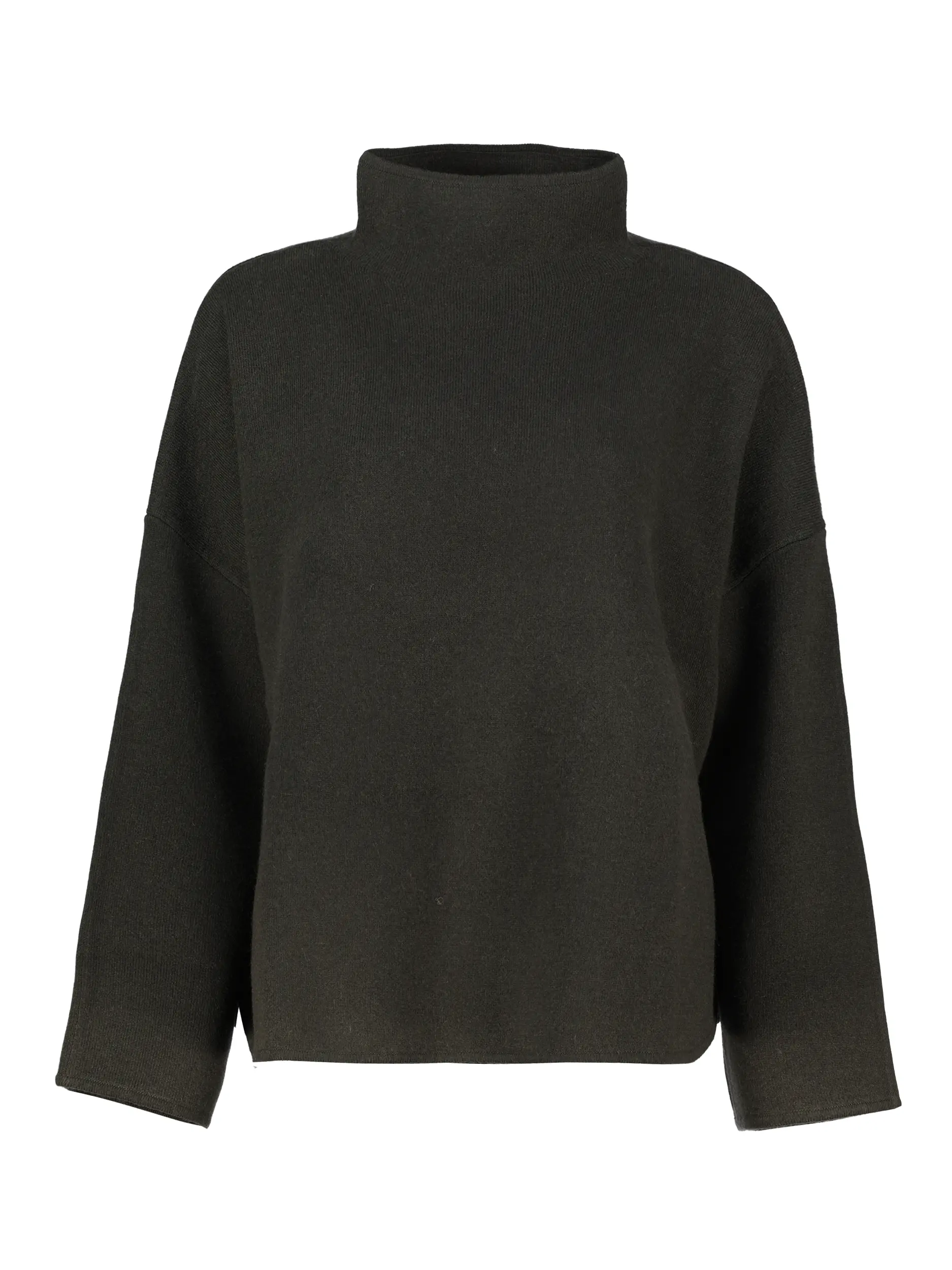 Pullover aus Wolle langarm - Artikel Vorderseite - Farbe: Grün