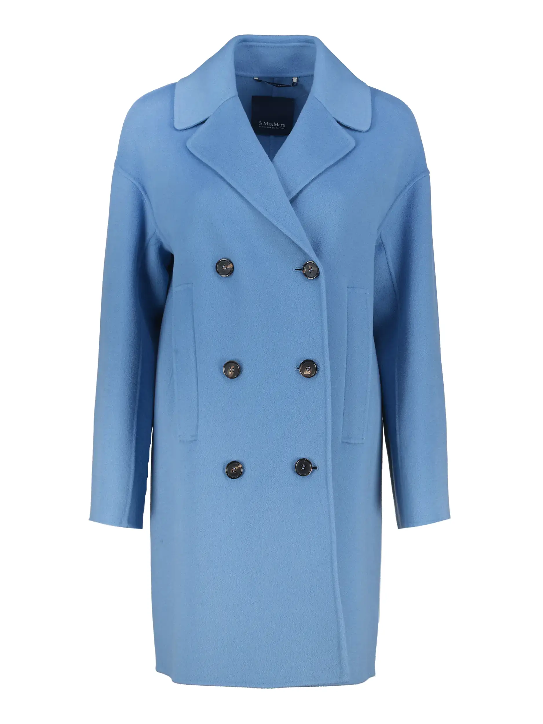 Wollmantel 'Smmeden' - Artikel Vorderseite - Farbe: Blau