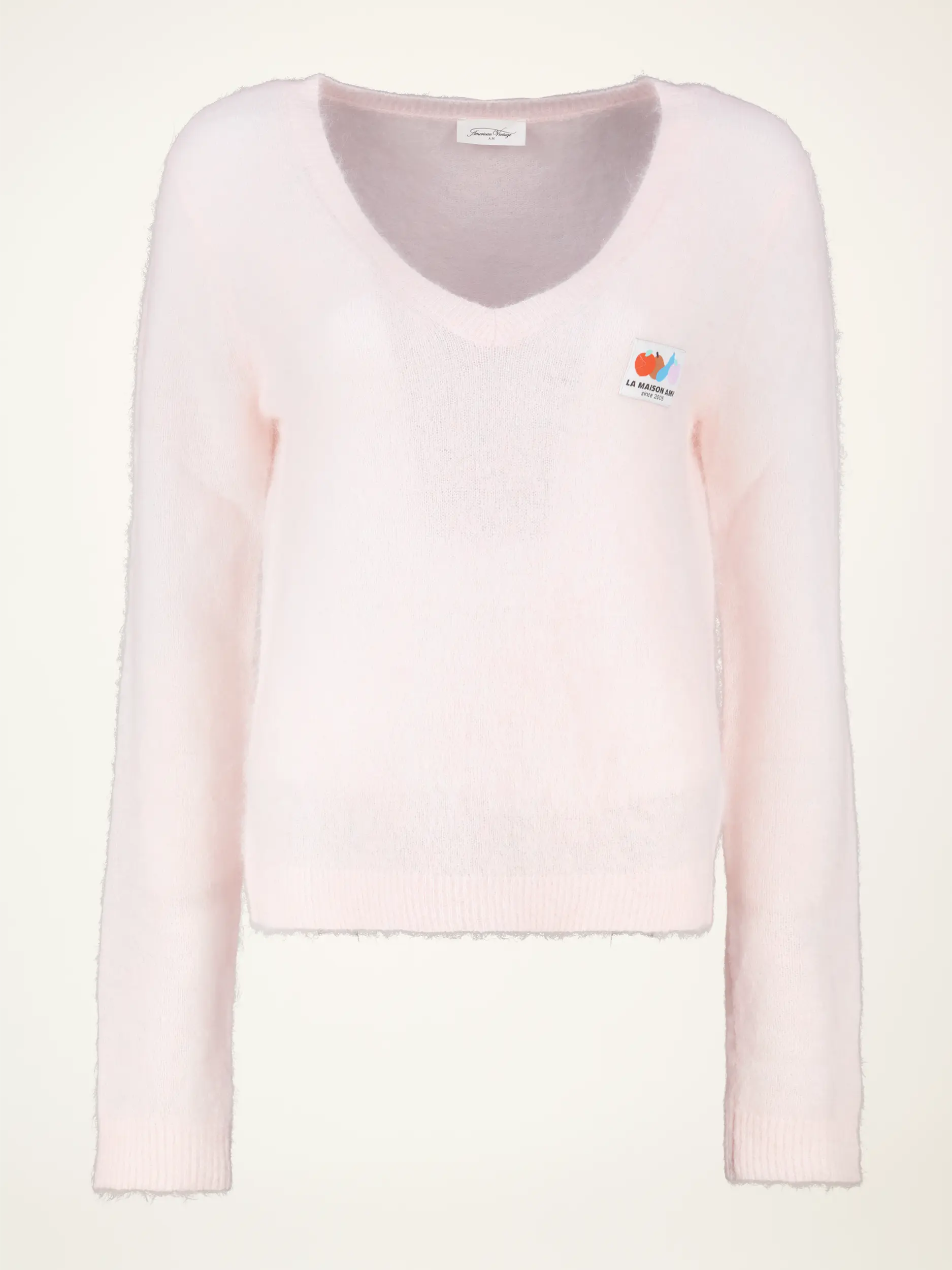 Pullover aus Alpaka-Mix langarm - Artikelansicht - Farbe: Rosa&Pink