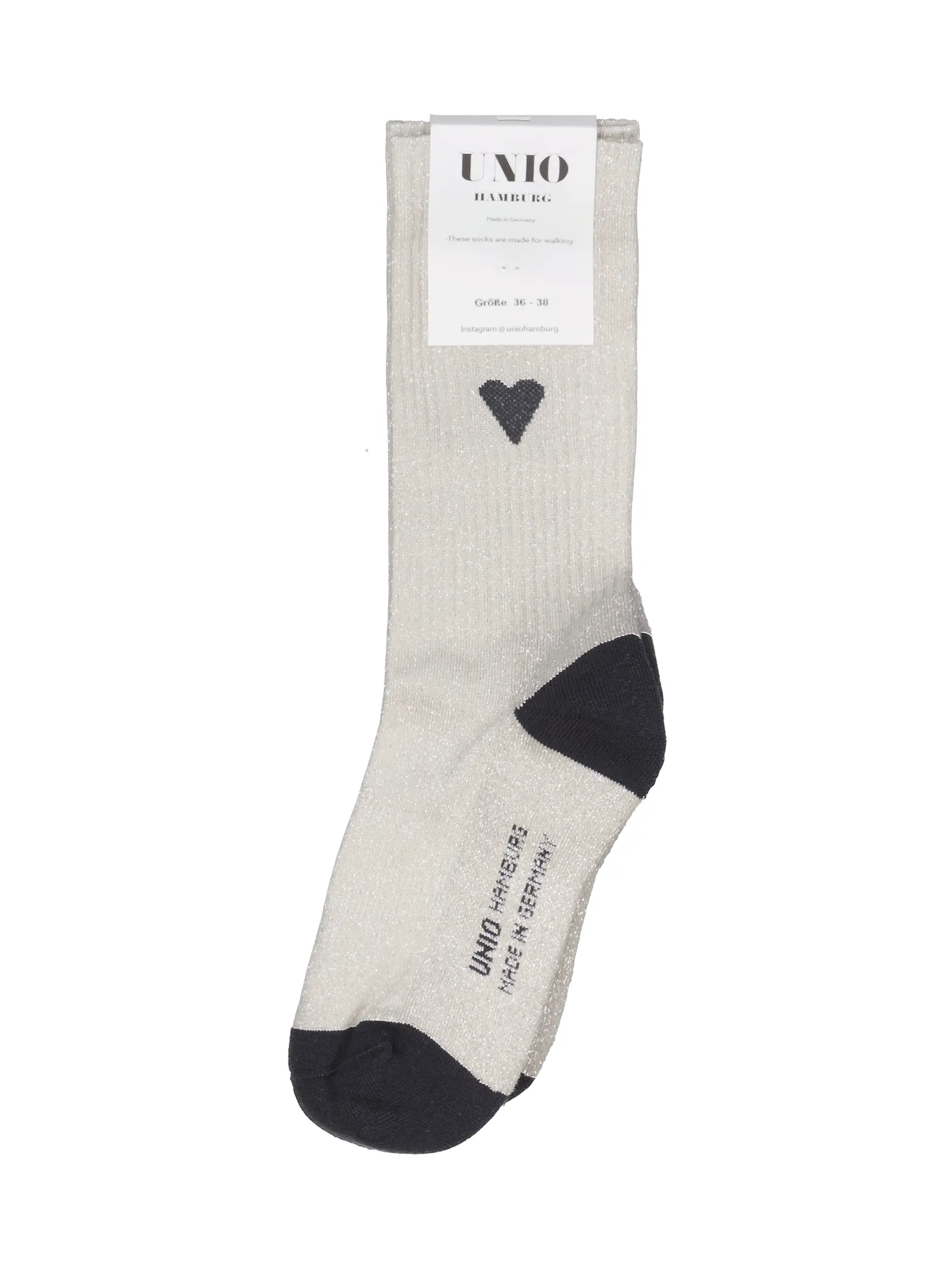 Socken 'Love' - Artikel Vorderseite - Farbe: Grau