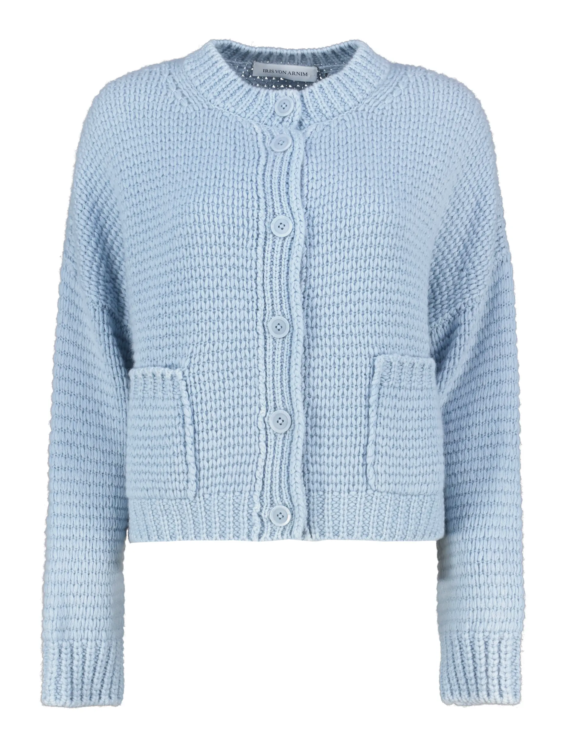 Strickjacke 'Marjorie' aus Kaschmir - Artikel Vorderseite - Farbe: Blau