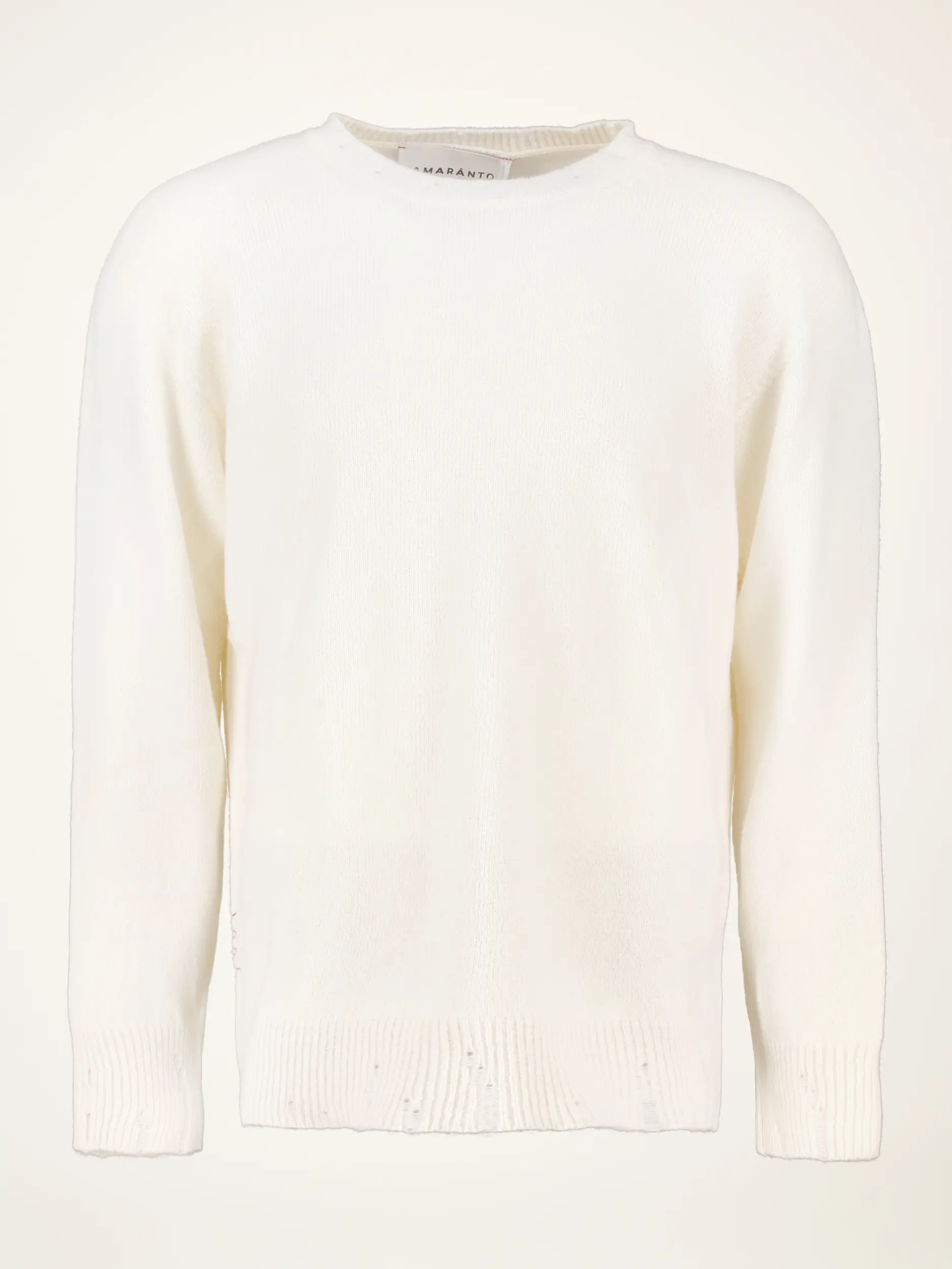 Pullover aus Kaschmir-Woll-Mix langarm - Artikelansicht - Farbe: Beige