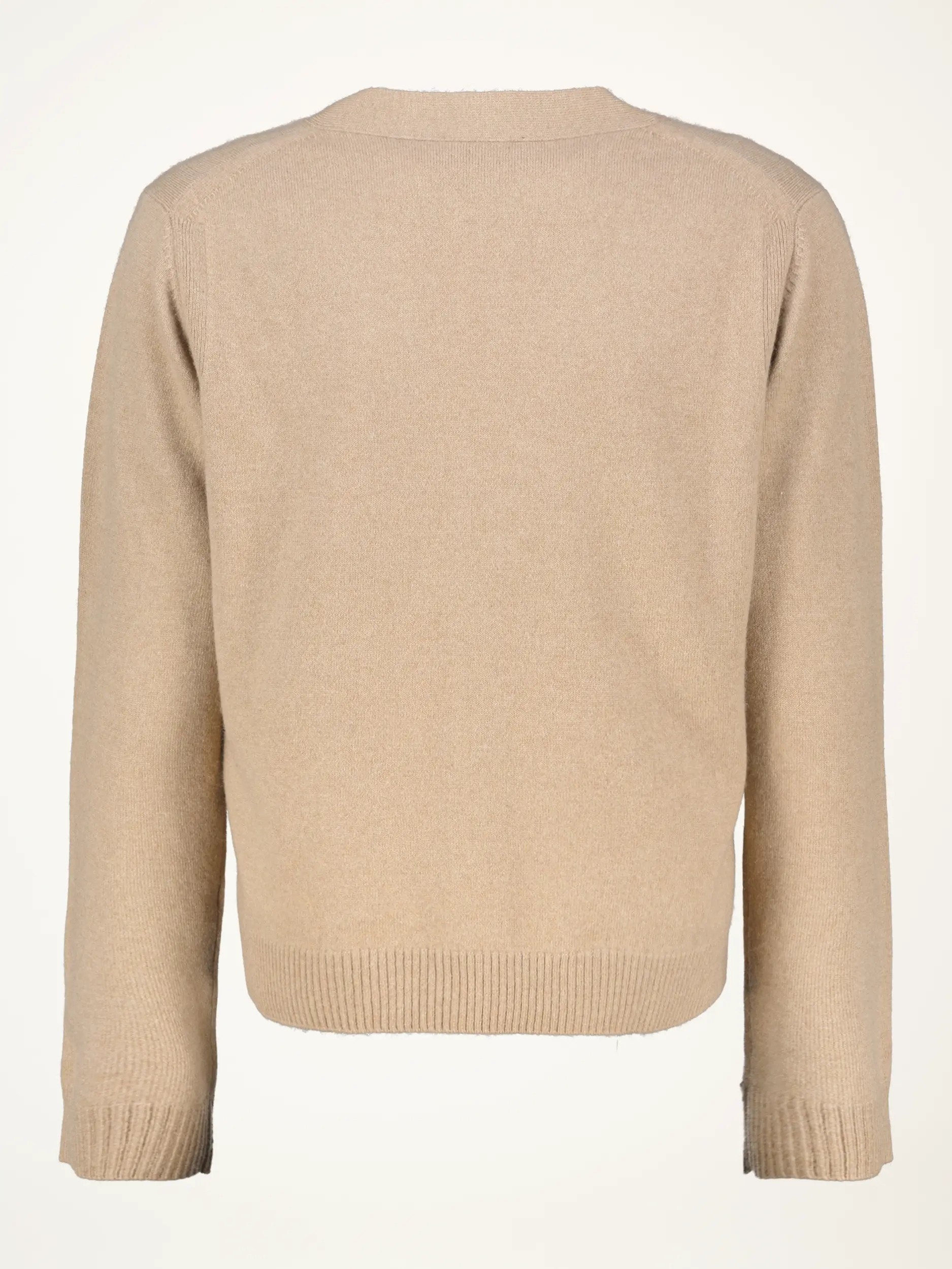 Strickjacke aus Kaschmir - Artikel Rückseite - Farbe: Braun