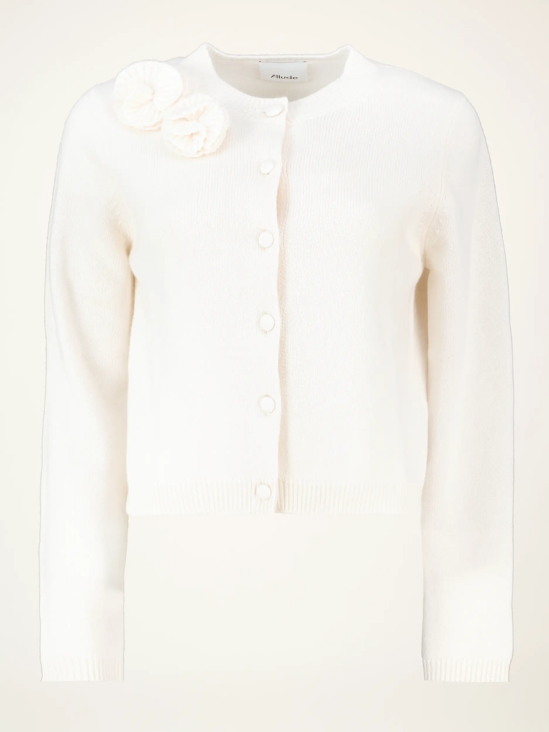Strickjacke aus Wolle - Artikelansicht - Farbe: Creme Strickjacke aus Wolle - Artikelansicht - Farbe: Creme