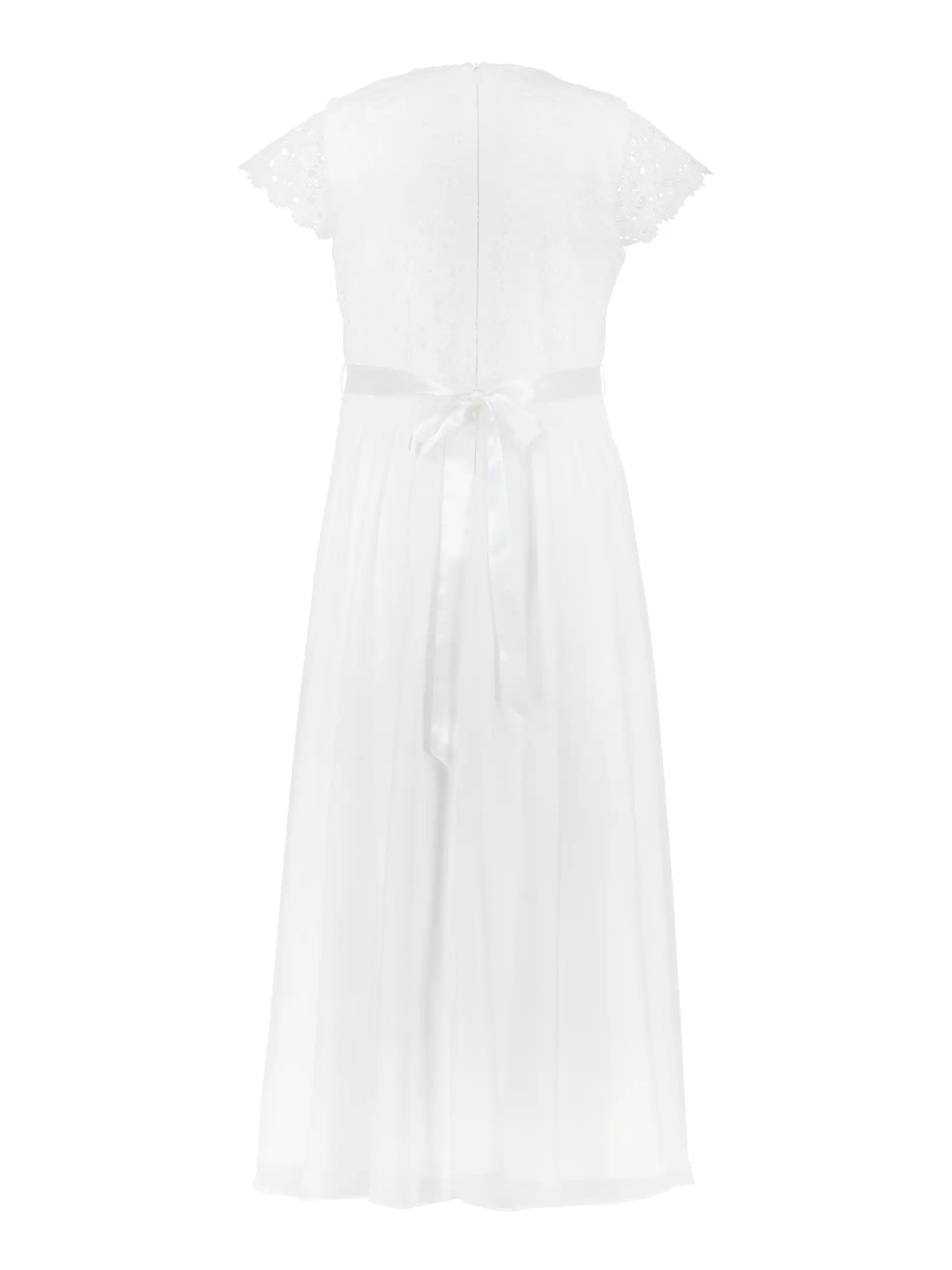 Mädchen Kommunionkleid  - Artikel Rückseite - Farbe: Creme