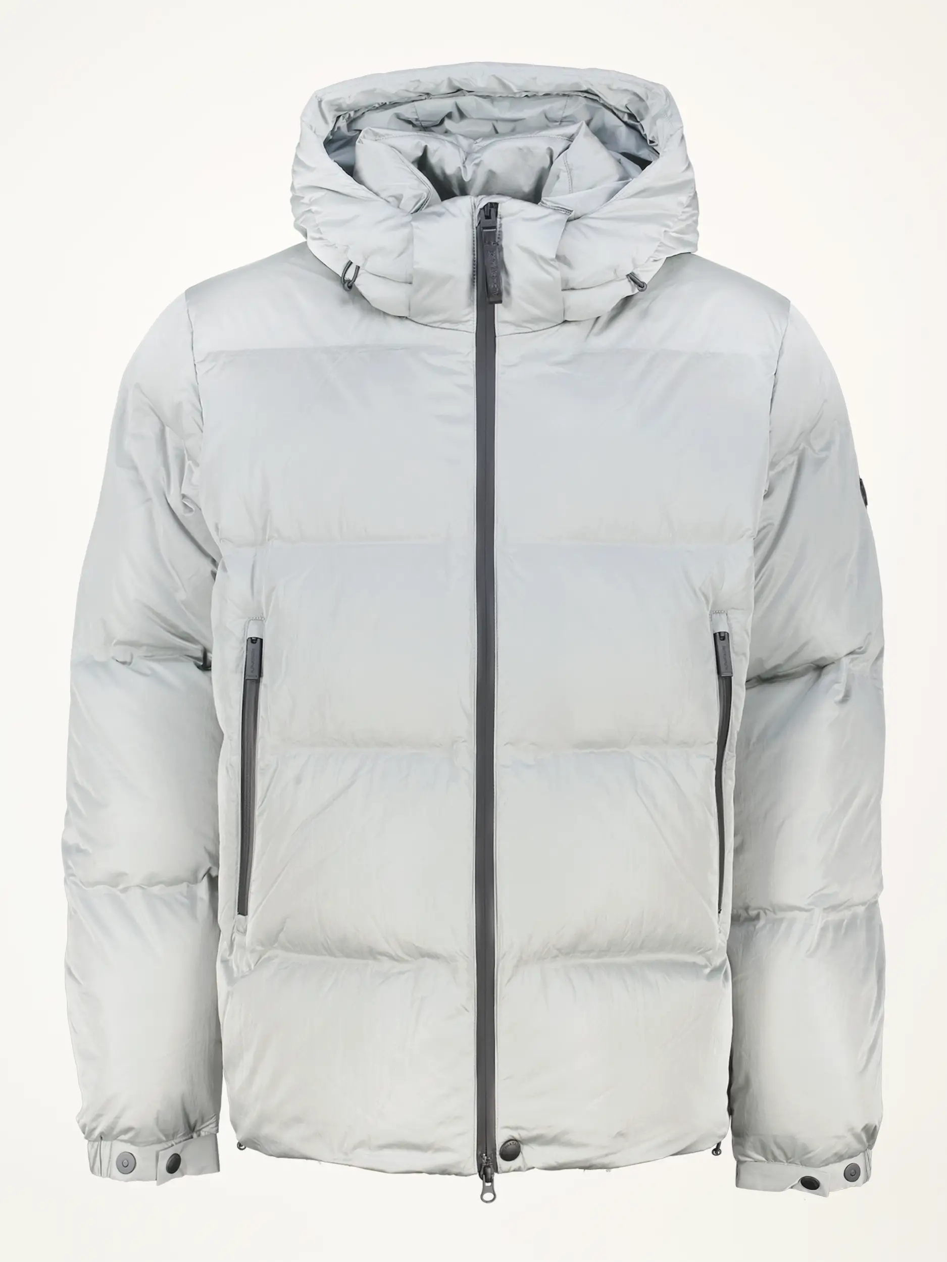 Wetterfeste Daunenjacke 'Otis' - Artikelansicht - Farbe: Grau