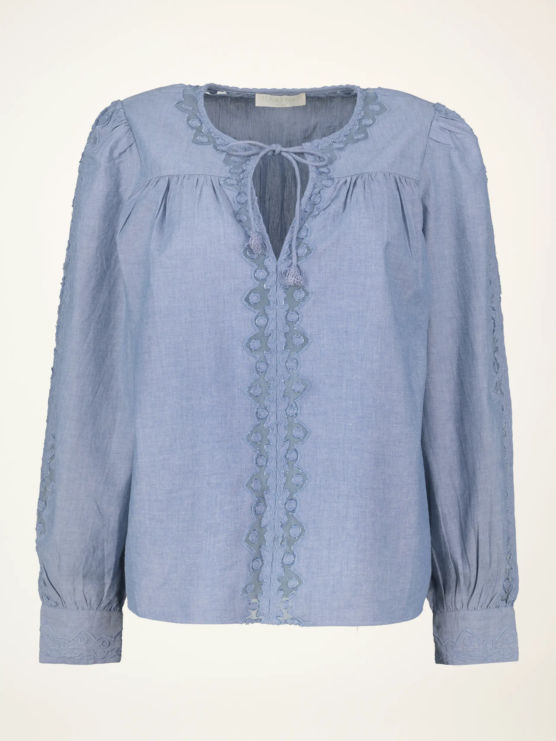 Baumwollbluse 'Kady' mit Stickerei langarm - Artikelansicht