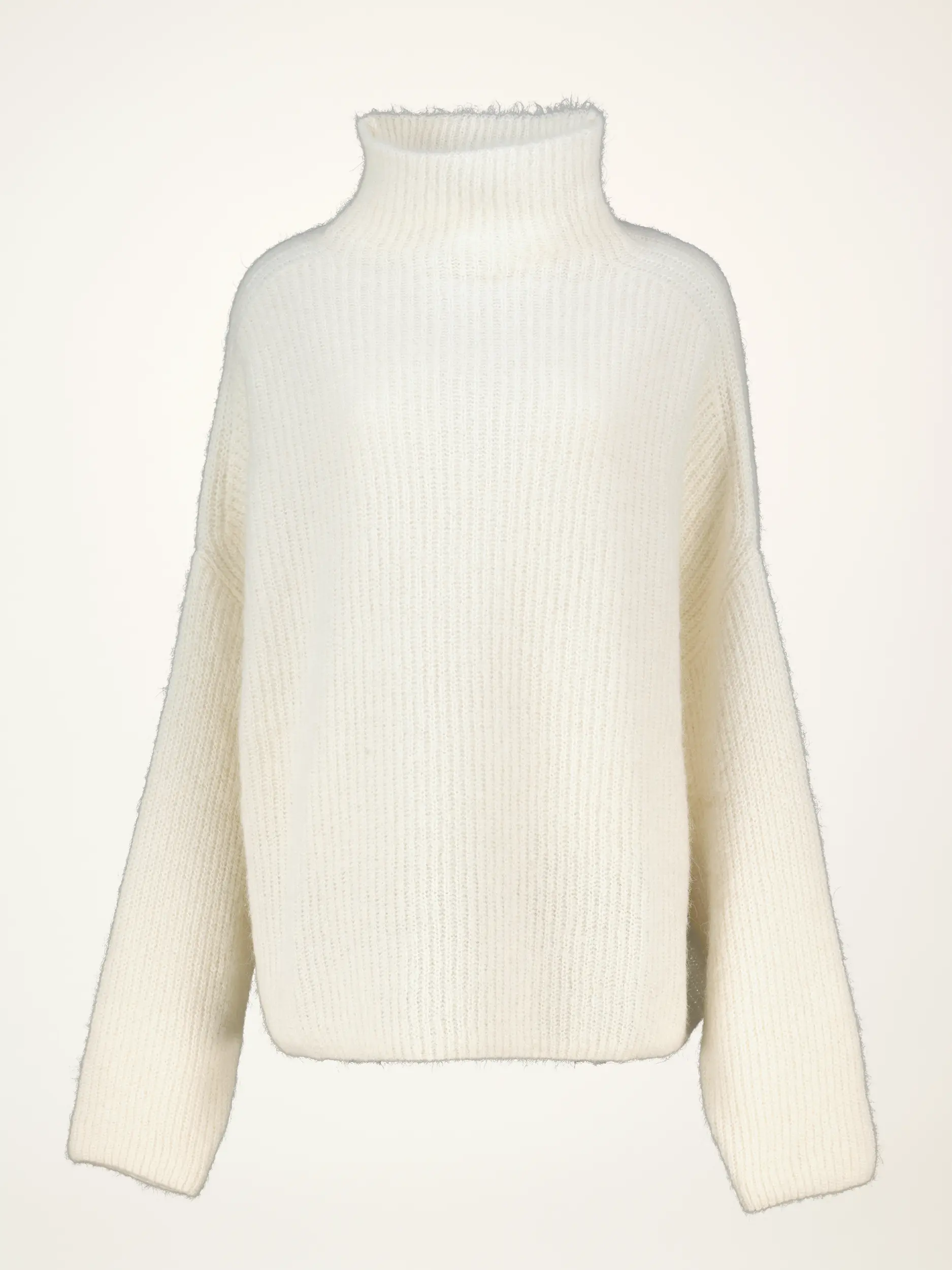 Gerippter Pullover 'Mara' langarm - Artikelansicht - Farbe: Creme Gerippter Pullover 'Mara' langarm - Artikelansicht - Farbe: Creme