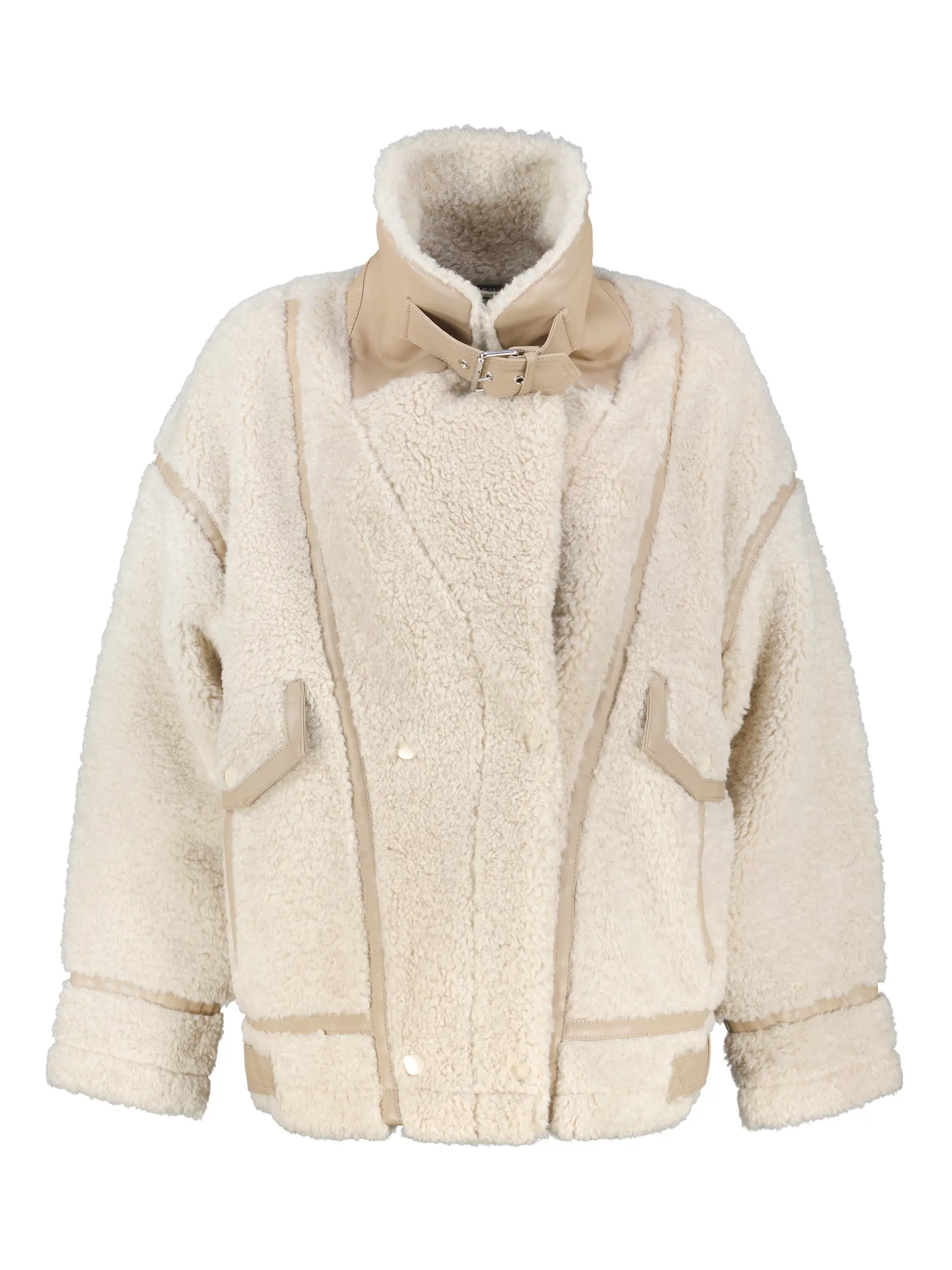 Teddyjacke 'Badu' - Artikel Vorderseite - Farbe: Beige
