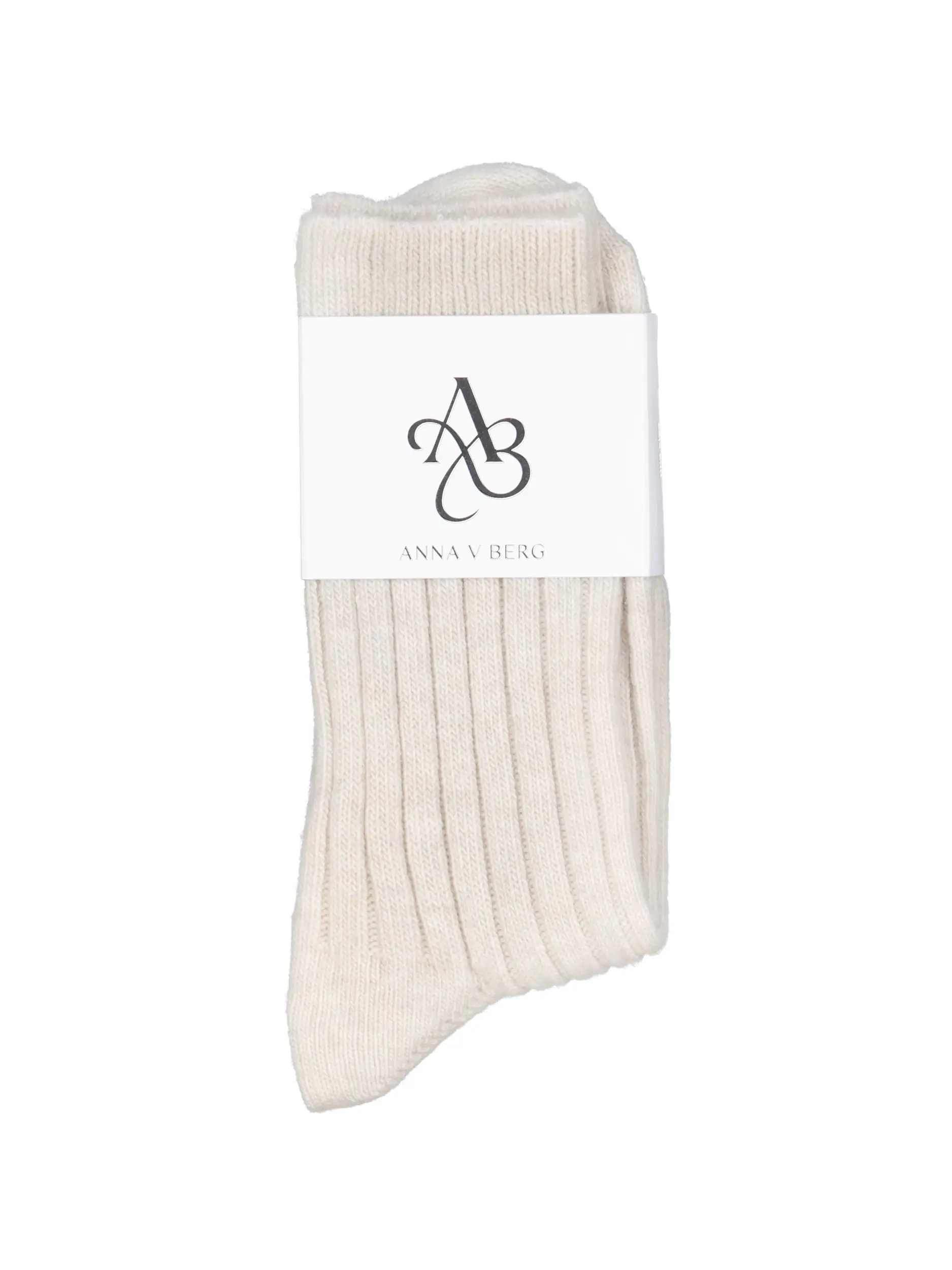 Socken 'Fritzi' aus Kaschmir-Mix - Artikel Vorderseite - Farbe: Creme