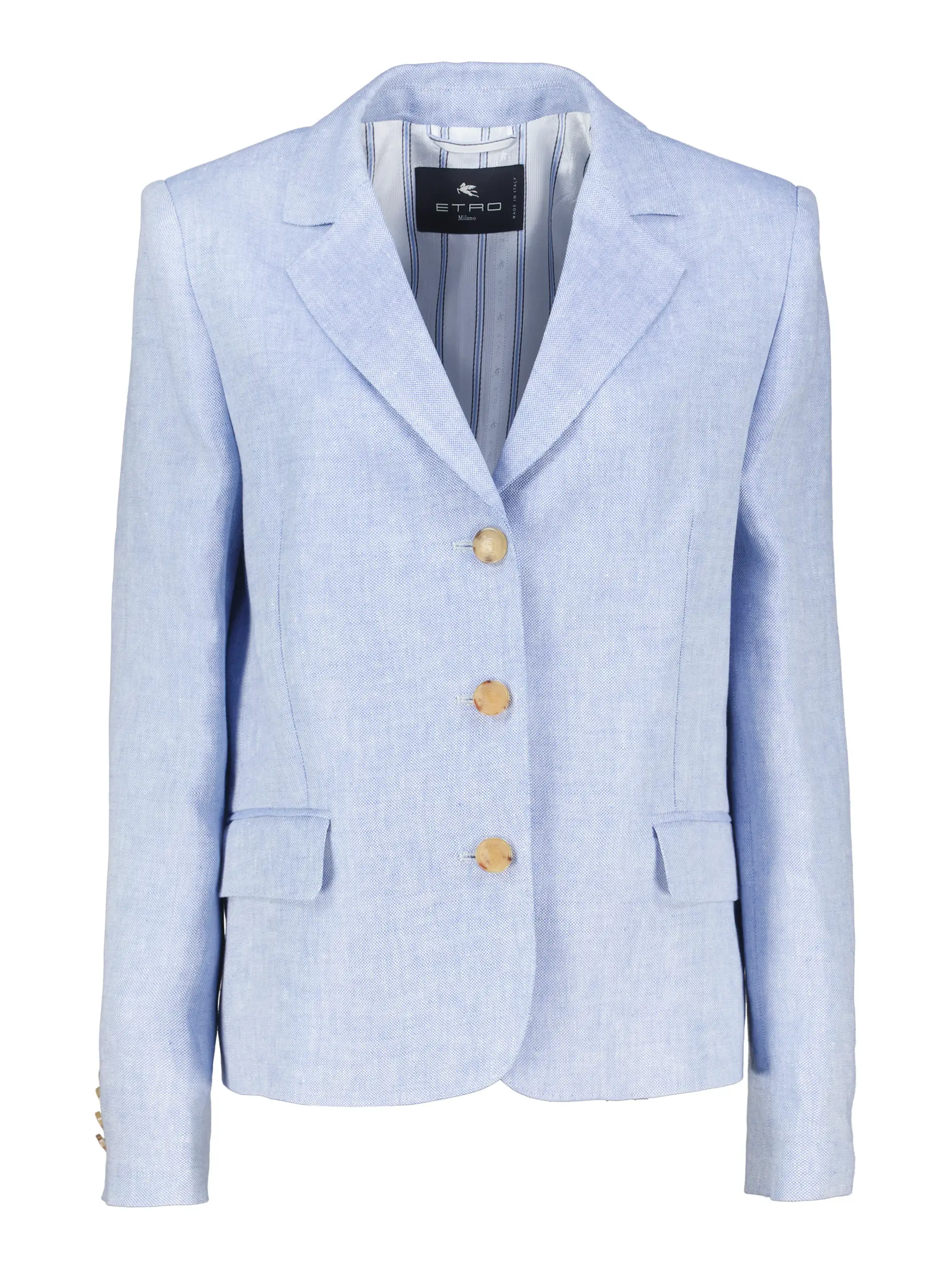 Leinenblazer - Artikel Vorderseite - Farbe: Blau