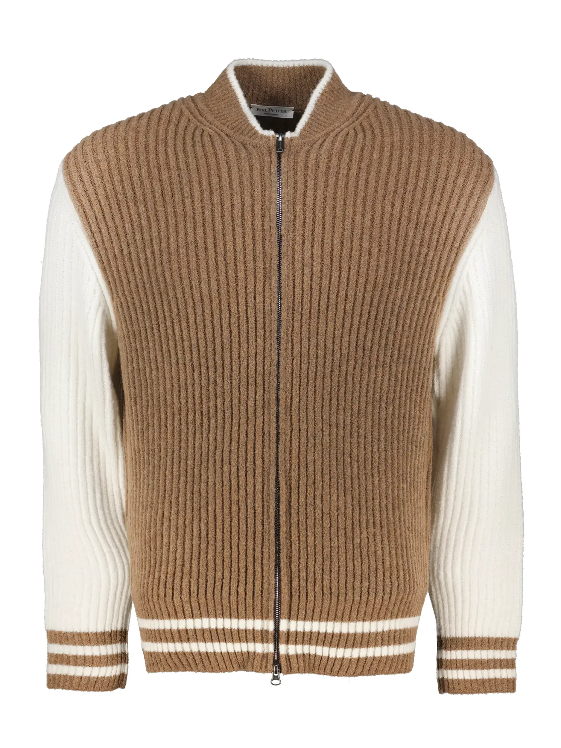 Strickjacke aus Woll-Mix - Artikel Vorderseite - Farbe: Braun