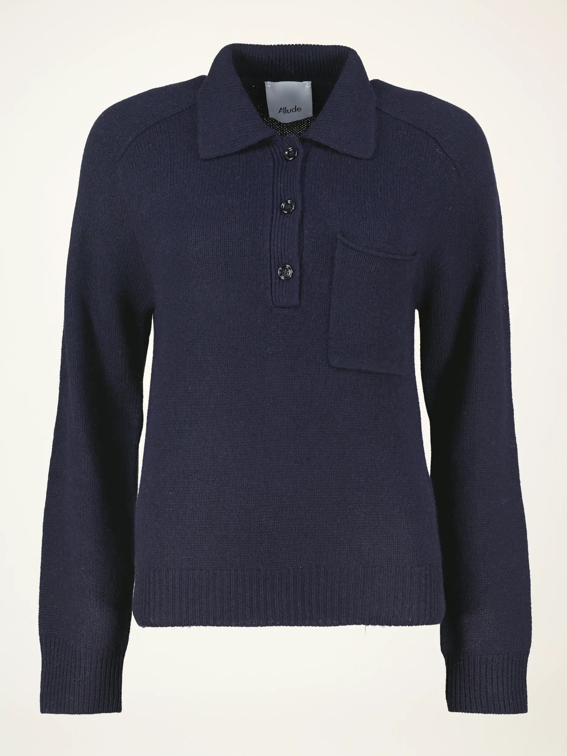 Pullover aus Wolle langarm - Artikelansicht - Farbe: Blau